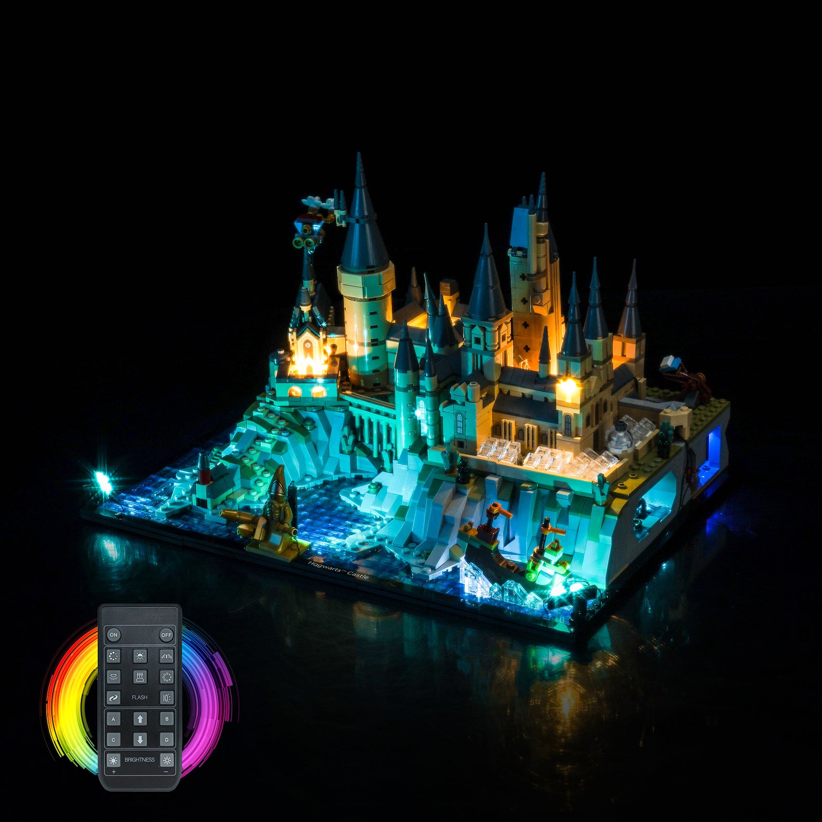 BrickBling Lichtset für LEGO Harry Potter Hogwarts™ Schloss und Gelände 76419, neue Version