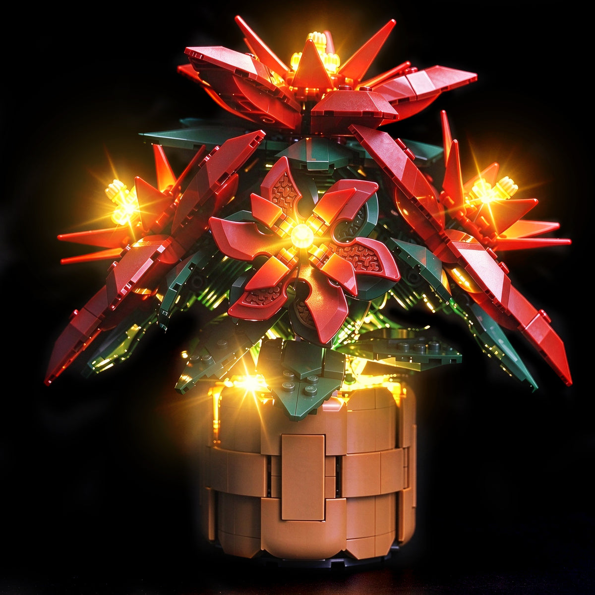 BrickBling Light Kit for LEGO Icons Poinsettia 10370