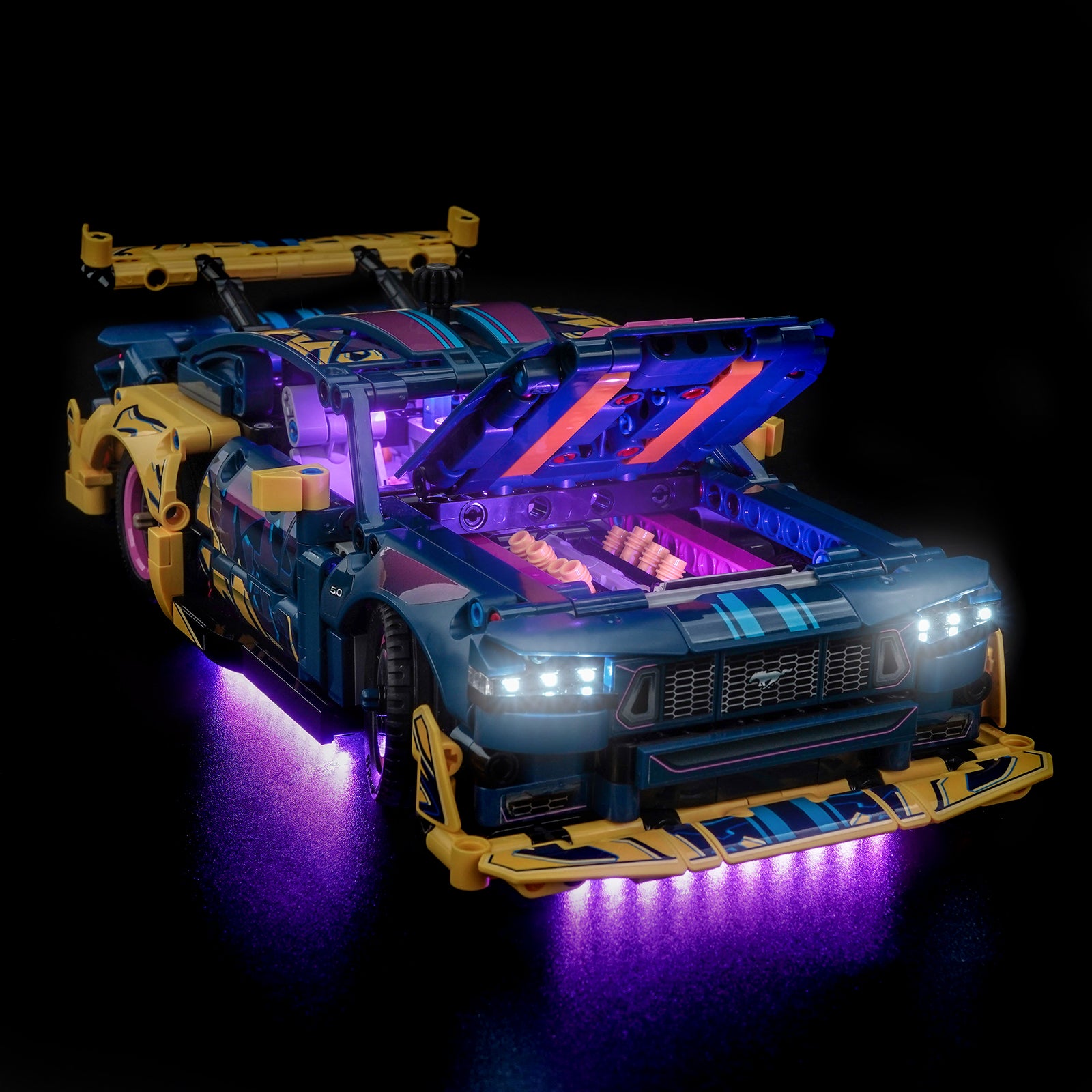BrickBling Light Kit for LEGO Technic Custom Garage Ford Mustang GT Car 42236