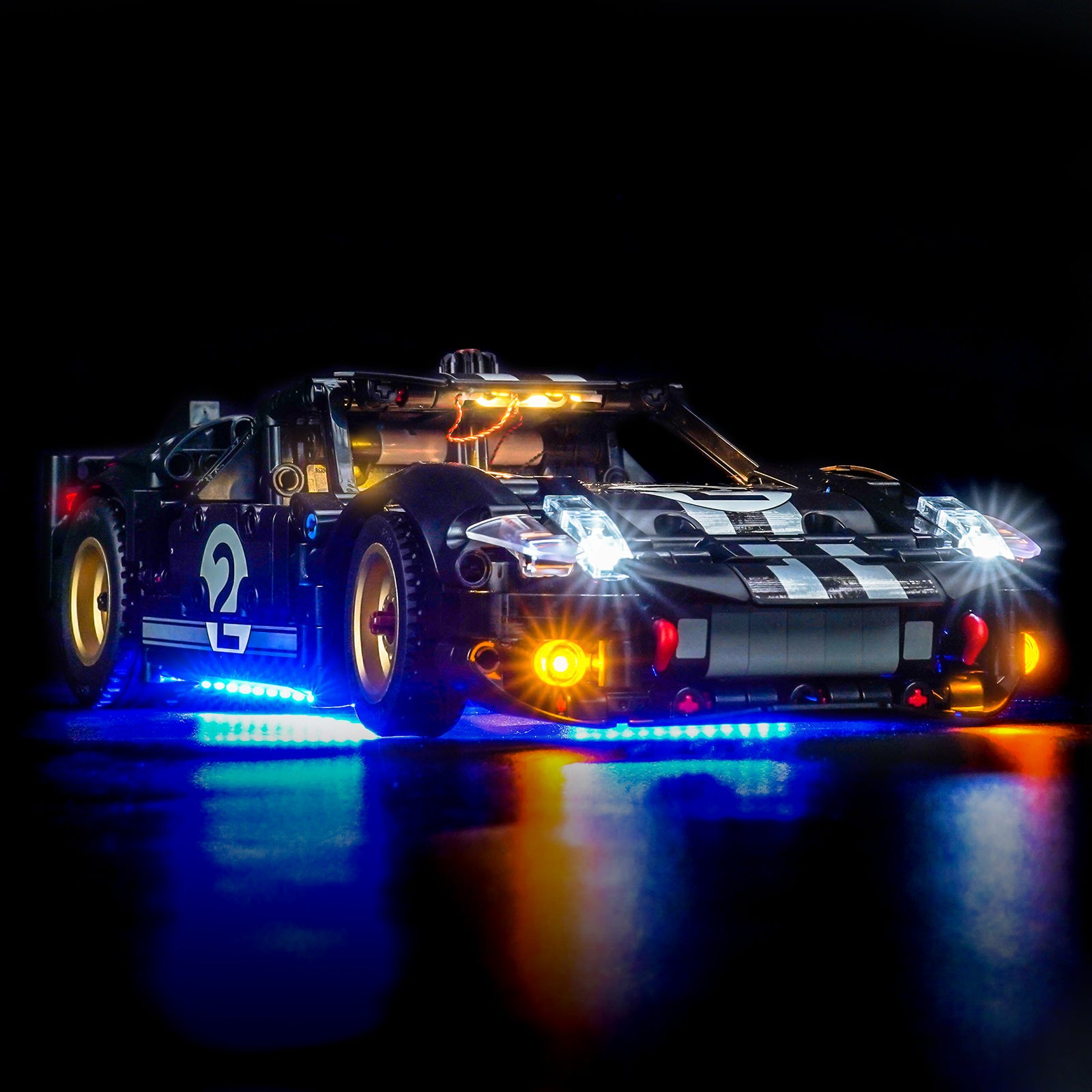 BrickBling Lichtset für LEGO Technic 1966 Ford GT40 MKII Rennwagen 42223