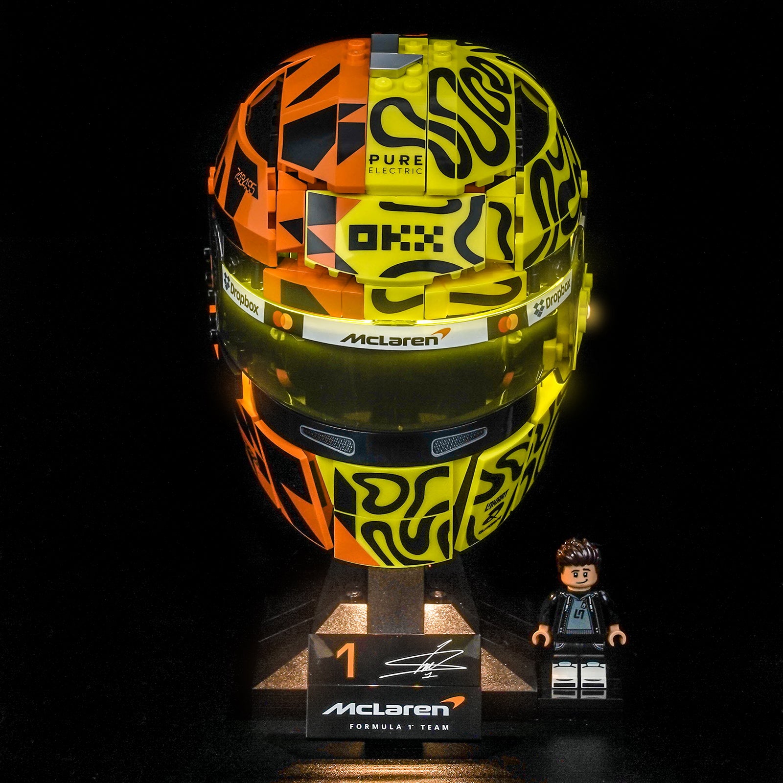 BrickBling Light Kit for LEGO Editions McLaren Mastercard F1® Team Lando Norris Helmet 43023