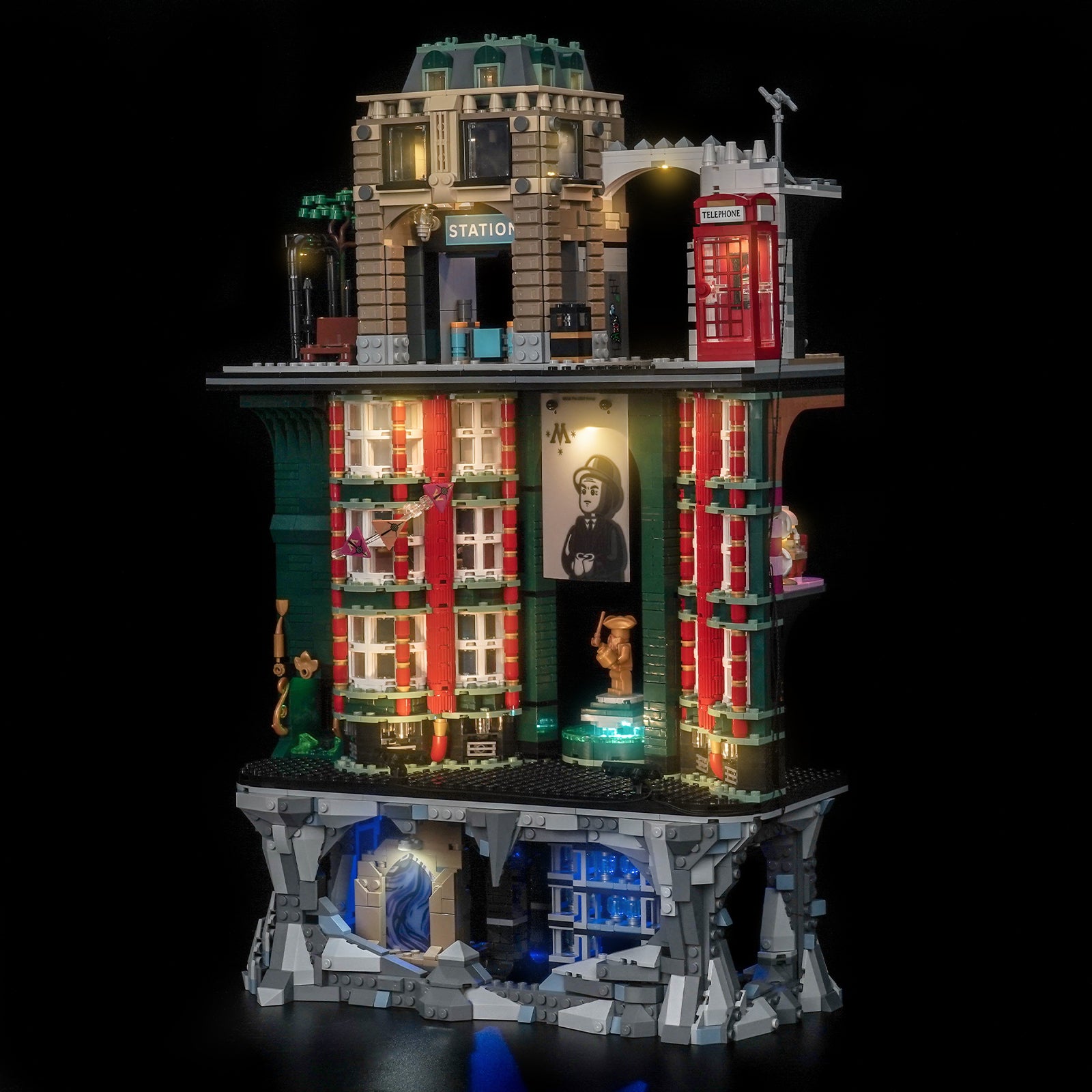 Kit d'éclairage BrickBling pour LEGO Harry Potter Le ministère de la Magie™ – Édition collector 76476
