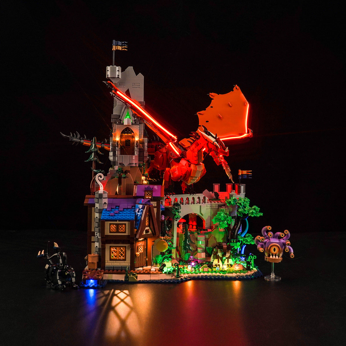 レザエルライドラインセット BrickBling Light Kit for LEGO Dungeons & Dragons: Red Dragon's Tale 21