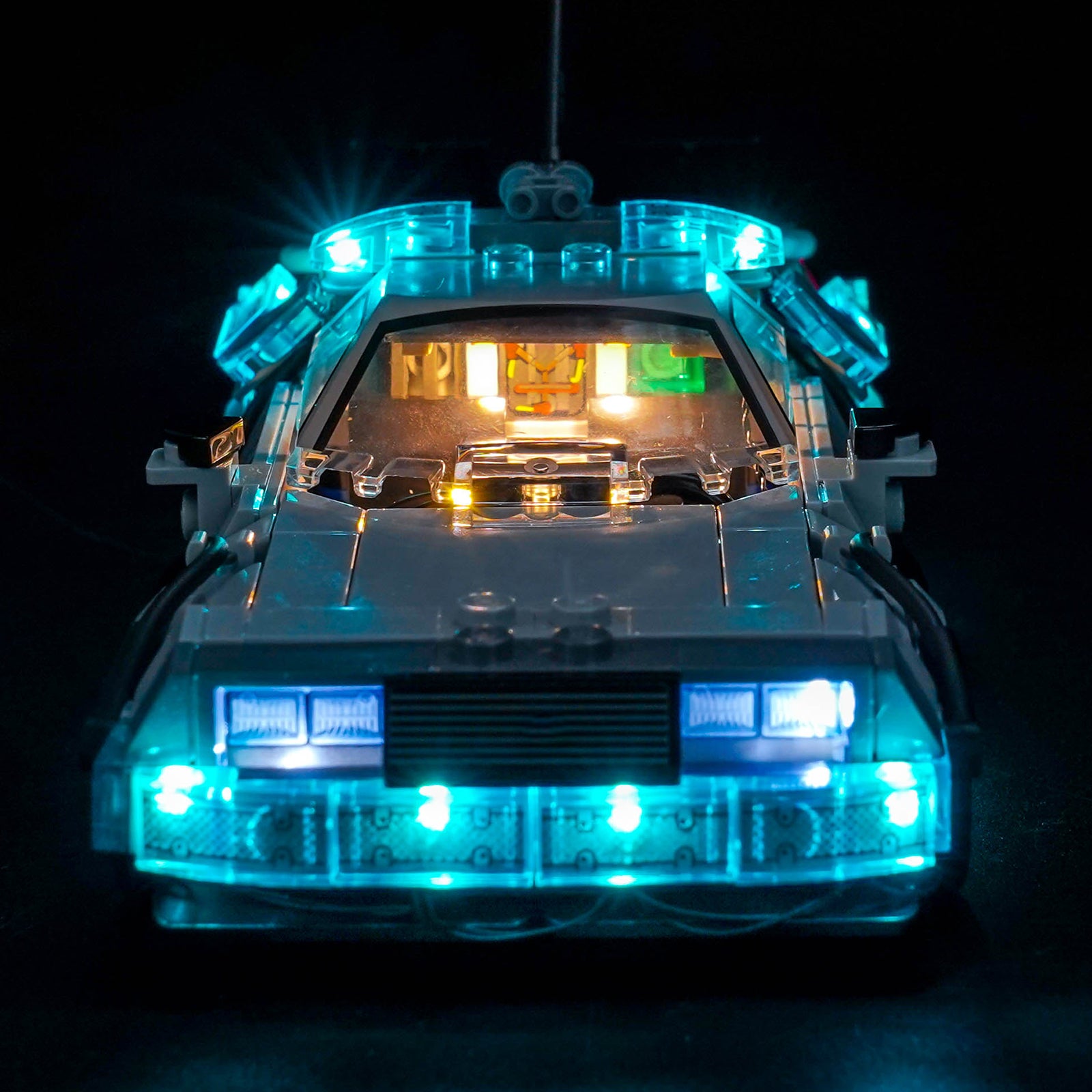 BrickBling Light Kit for LEGO Speed Champions Time Machine from Back to the Future 77256