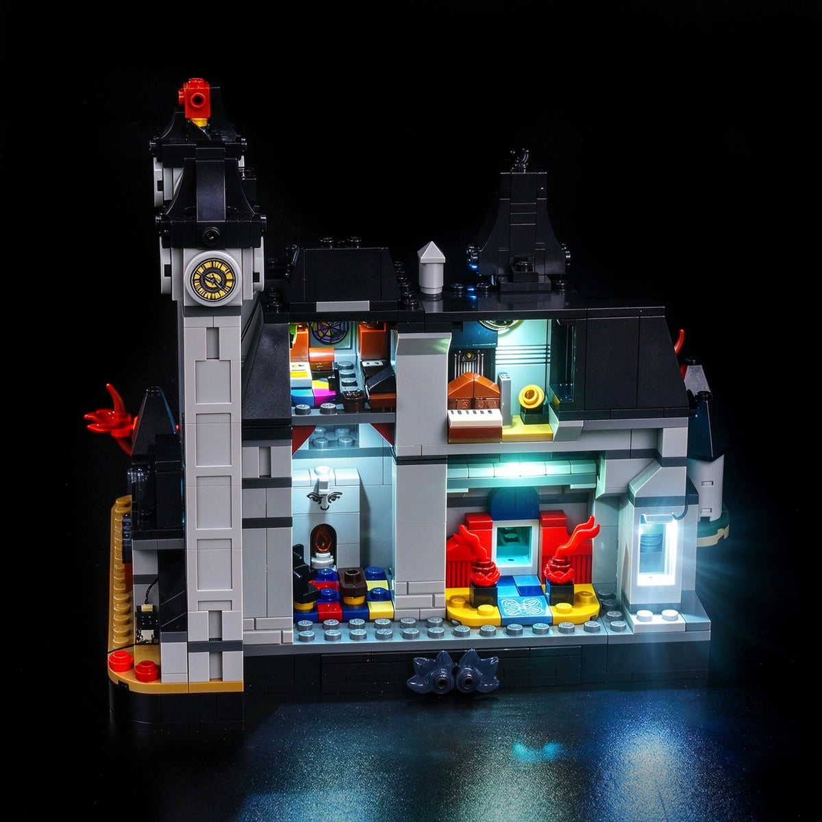 Kit d’éclairage BrickBling pour LEGO Wednesday Nevermore Academy 76788