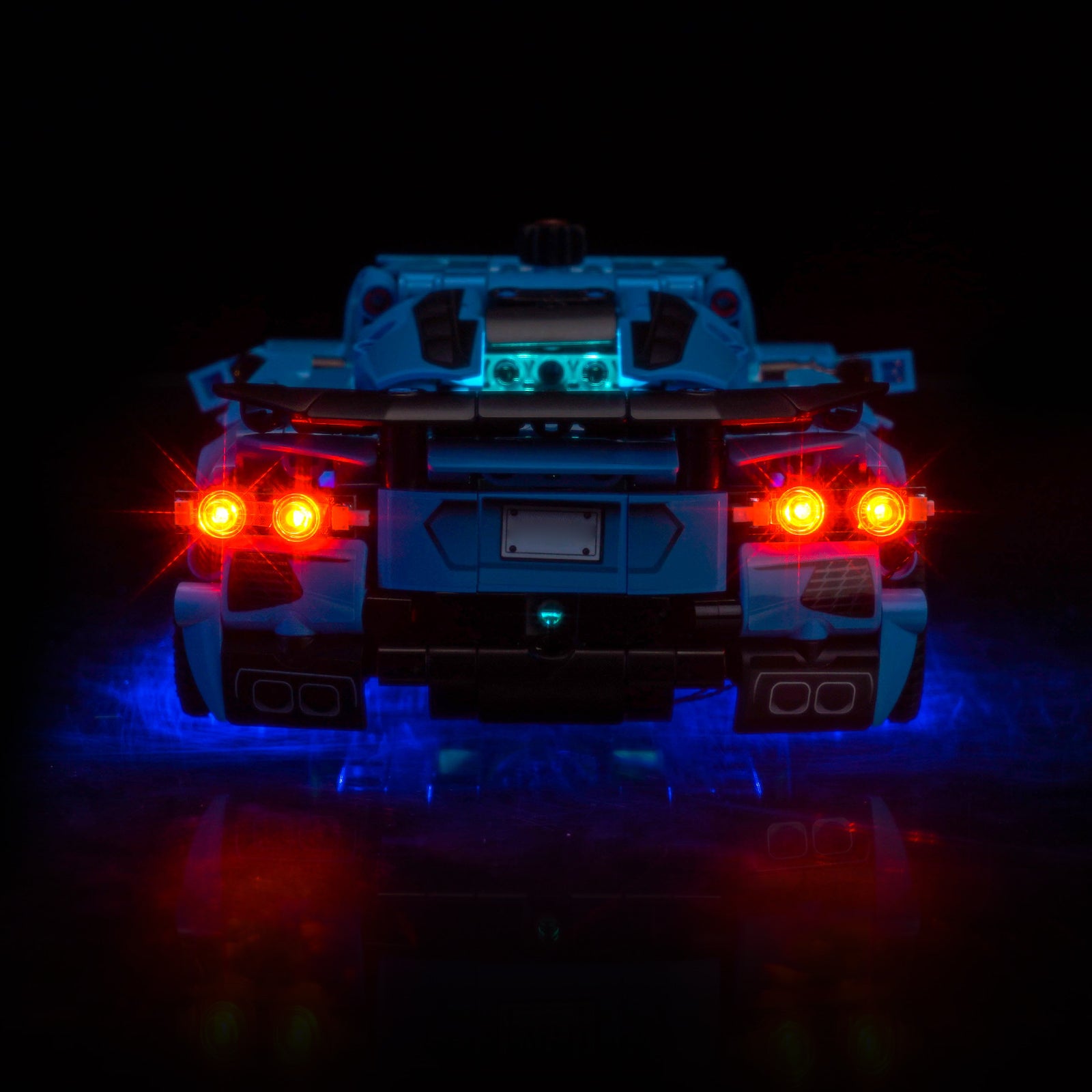 BrickBling Lichtset für LEGO Technic Chevrolet Corvette Stingray Blau 42217