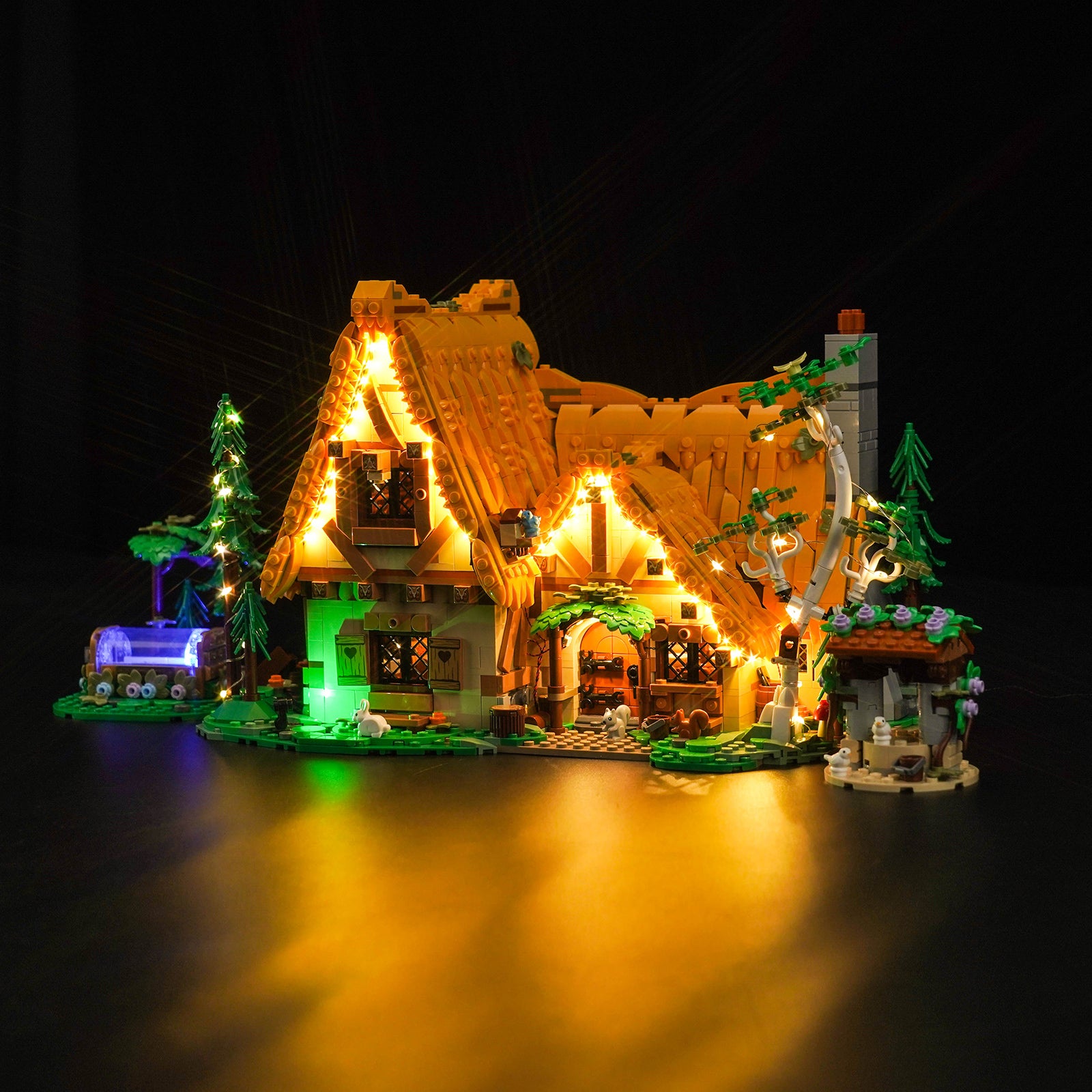 BrickBling Lichtset für LEGO Disney Schneewittchen und das Häuschen der sieben Zwerge 43242