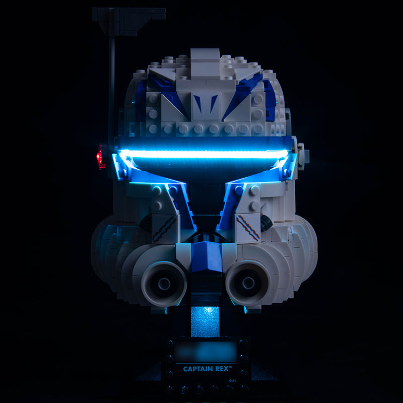Kit d'éclairage BrickBling pour casque LEGO Captain Rex 75349 version classique