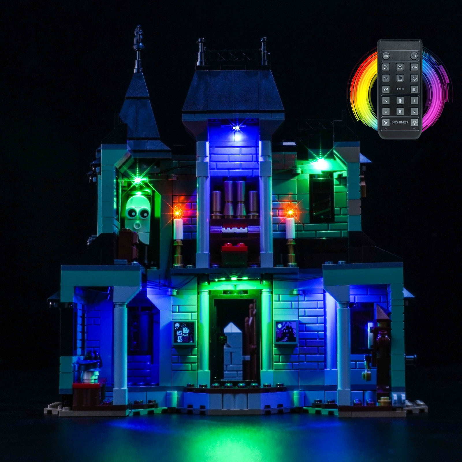 Kit d'éclairage BrickBling pour LEGO Creator 3-en-1 Haunted Mansion 31167