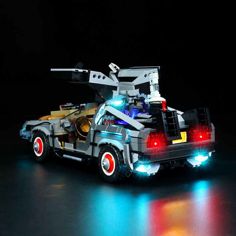 BrickBling Light Kit for LEGO Icons Back to the Future Time Machine 10300