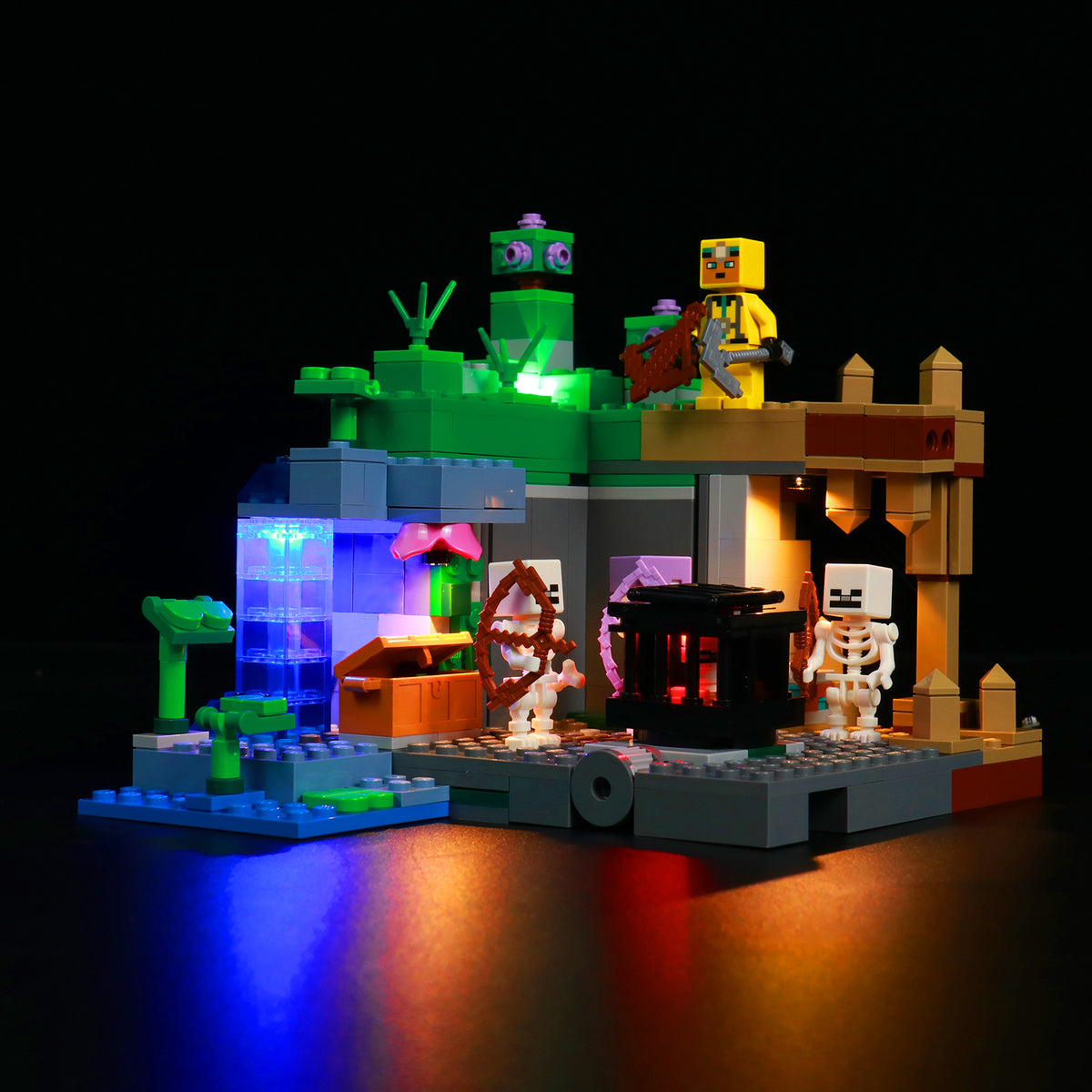 LED Light Kit for LEGO Minecraft The Skeleton Dungeon 21189