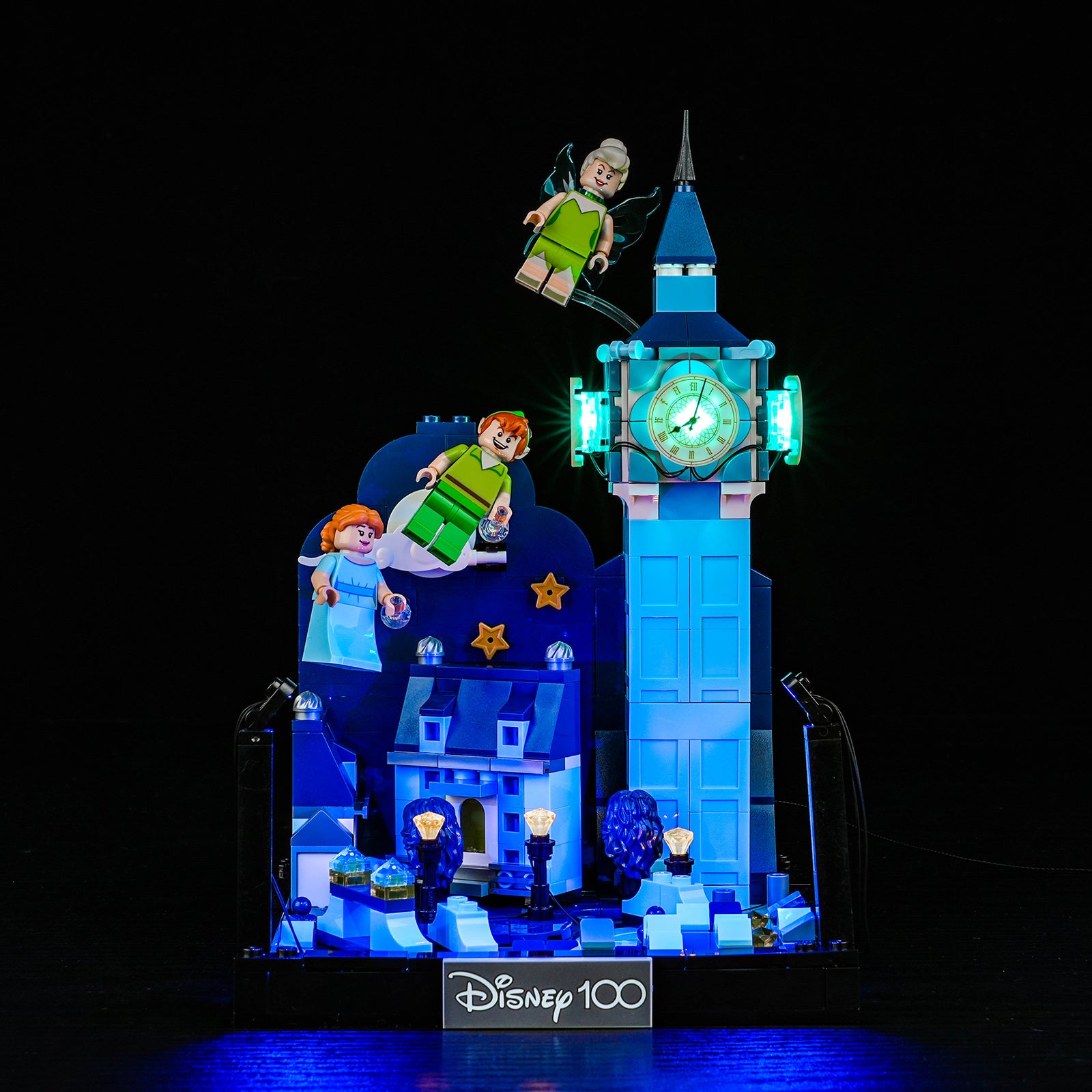 Kit d'éclairage BrickBling pour LEGO Disney Le vol de Peter Pan et Wendy au-dessus de Londres 43232