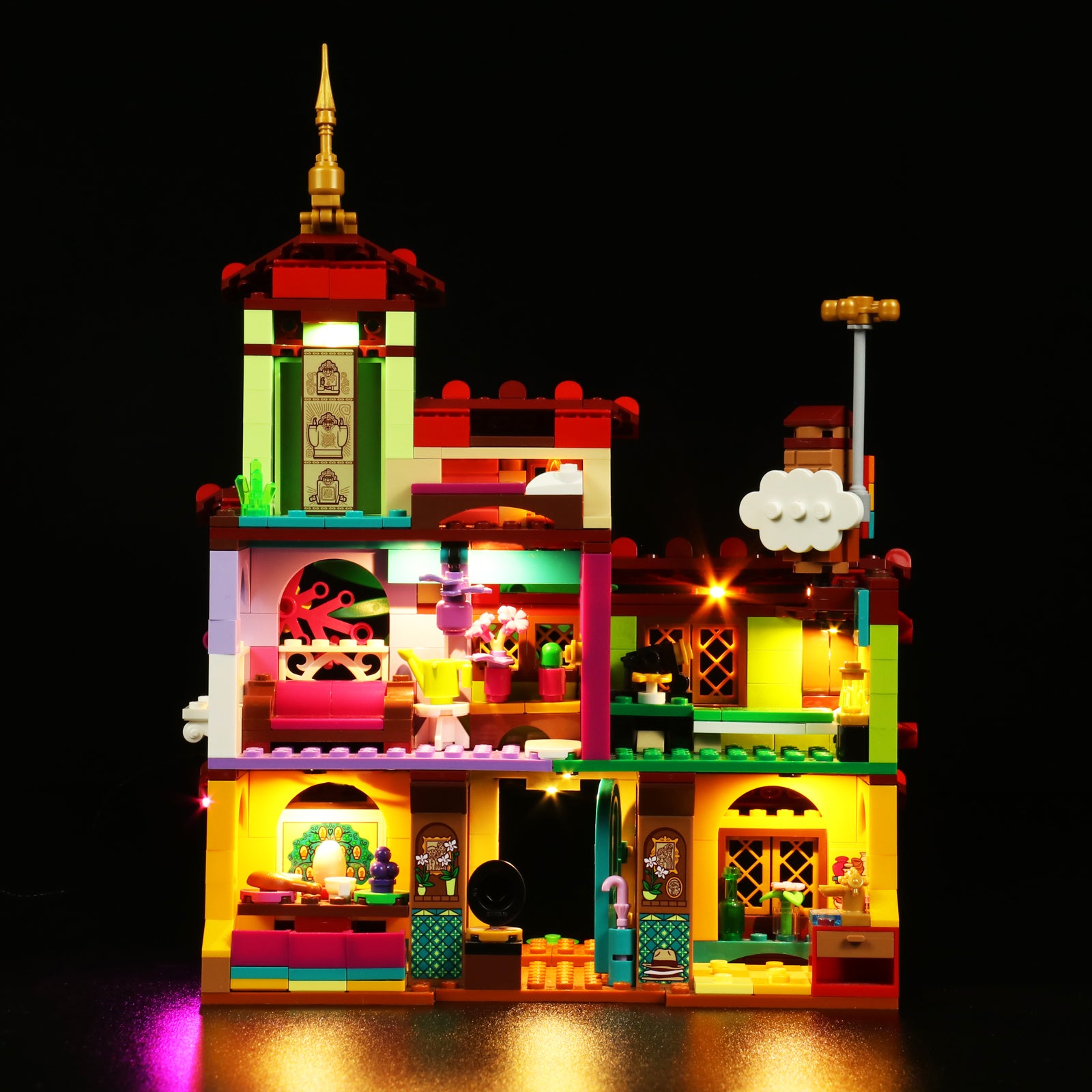 Kit d'éclairage BrickBling pour LEGO Disney The Madrigal House 43202, version améliorée
