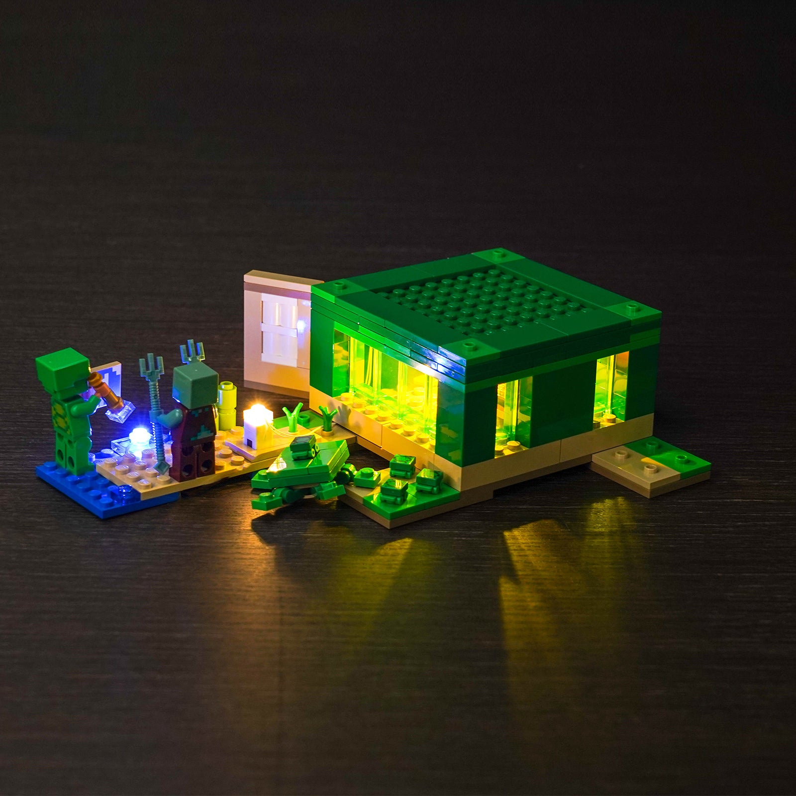 Kit d'éclairage BrickBling pour LEGO Minecraft La maison Turtle Beach 21254