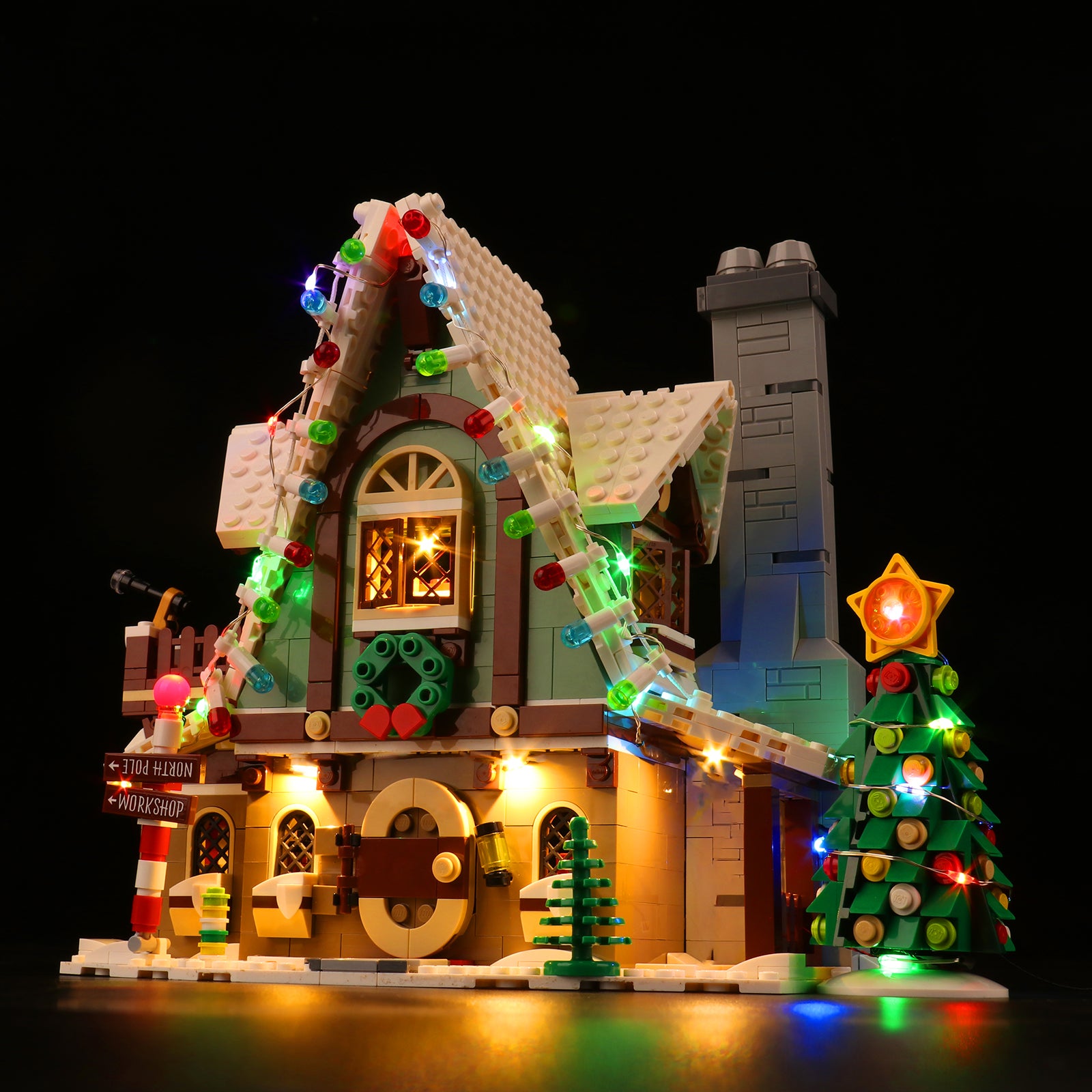 BrickBling Light Kit For LEGO Elf Club House 10275 Sound Version