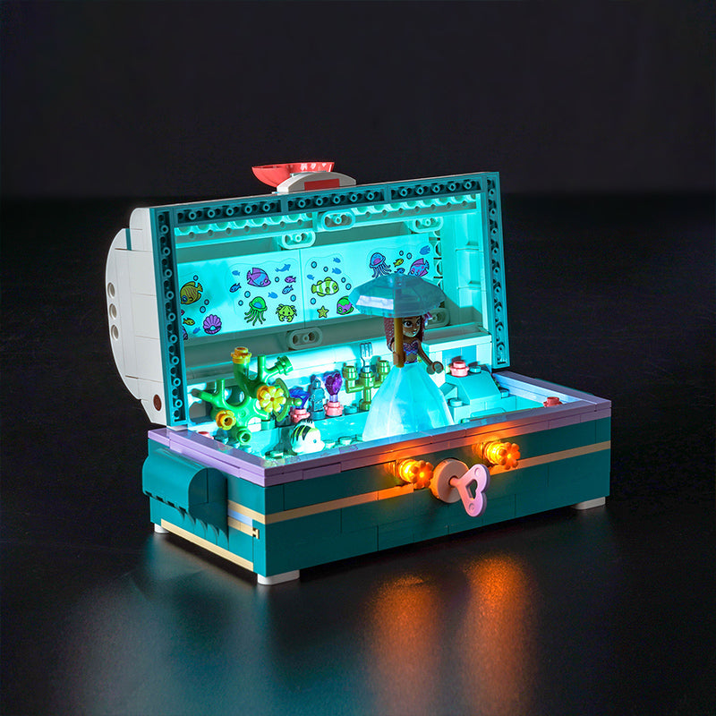 Kit d'éclairage BrickBling pour le coffre au trésor d'Ariel LEGO 43229
