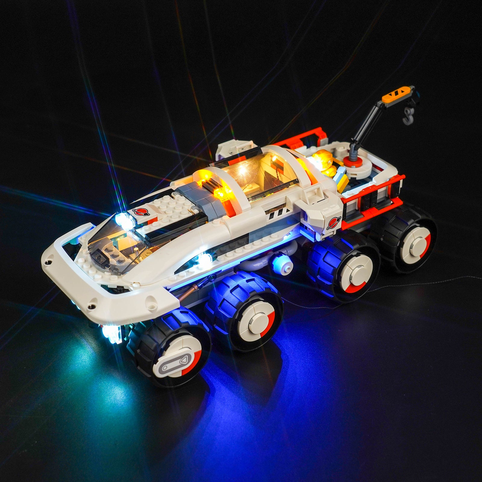 BrickBling Light Kit for LEGO City Command Rover and Crane Loader 60432