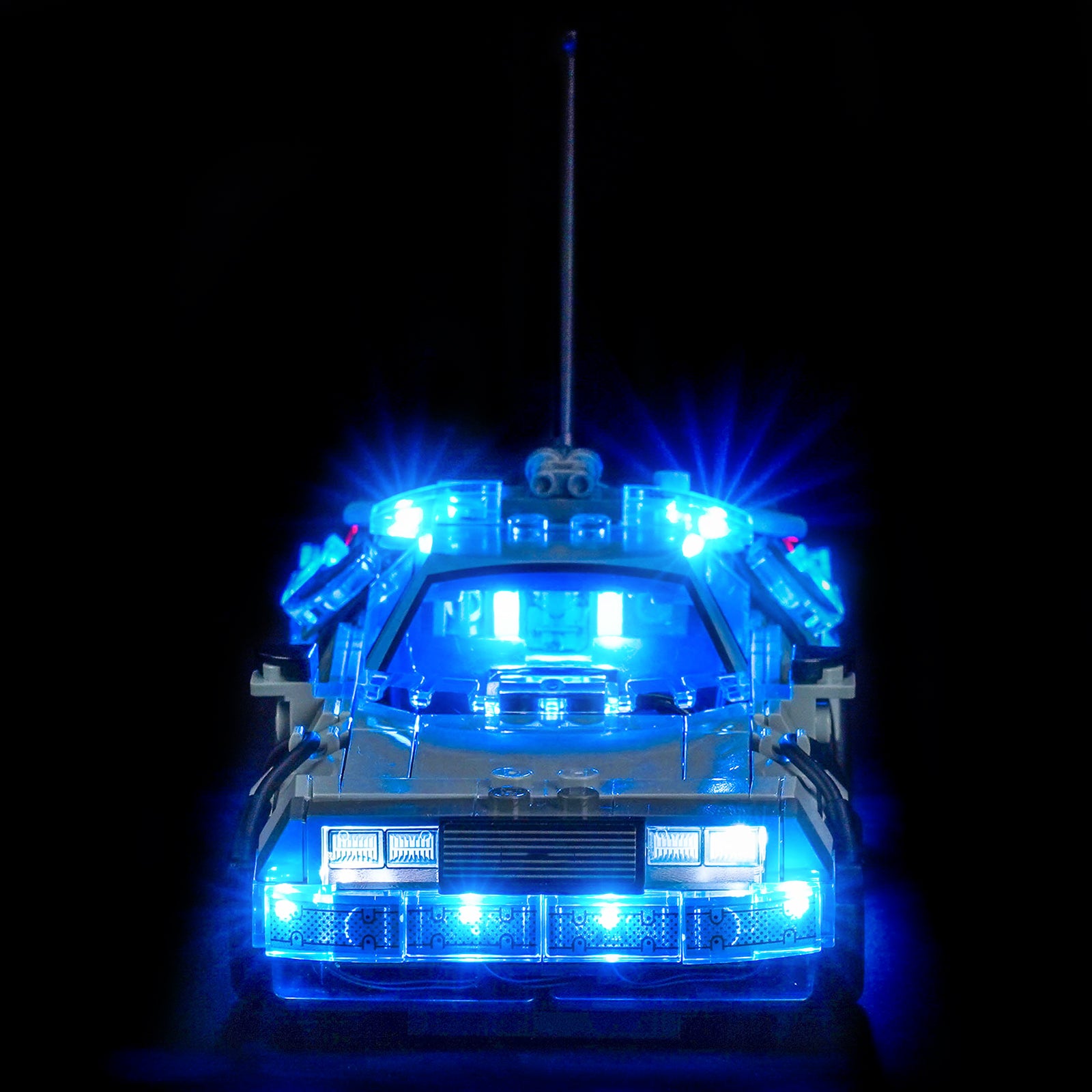 Kit d'éclairage BrickBling pour la machine à voyager dans le temps LEGO Speed Champions de Retour vers le futur 77256