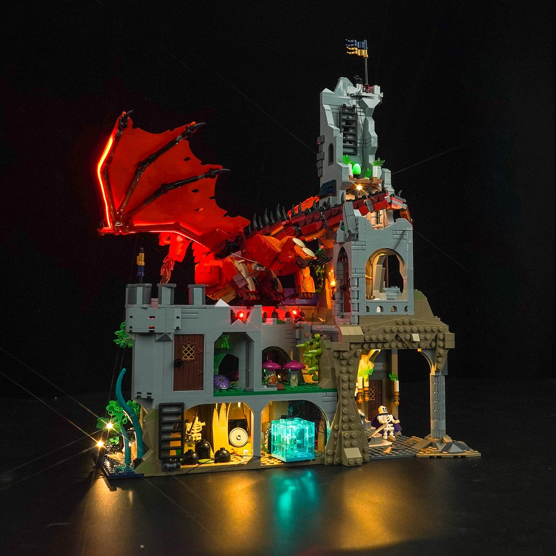 BrickBling Light Kit for LEGO Ideas Dungeons & Dragons: Red Dragon's Tale 21348 GC Version