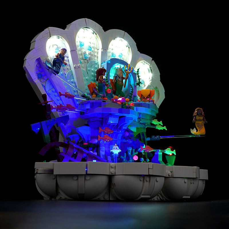 BrickBling Lichtset für die kleine Meerjungfrau Royal Clamshell 43225