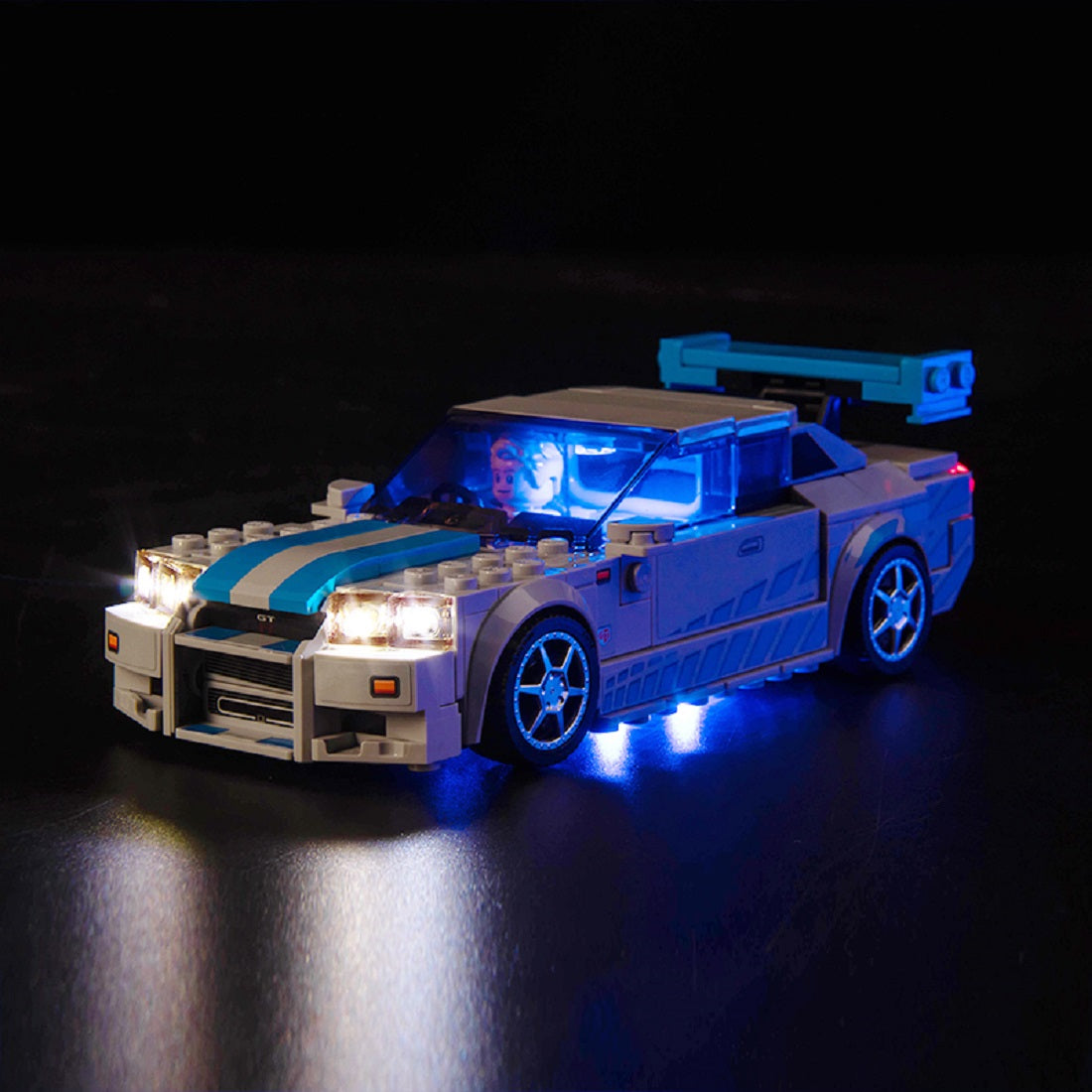 Kit d'éclairage BrickBling pour LEGO 2 Fast 2 Furious Nissan Skyline GT-R (R34) 76917