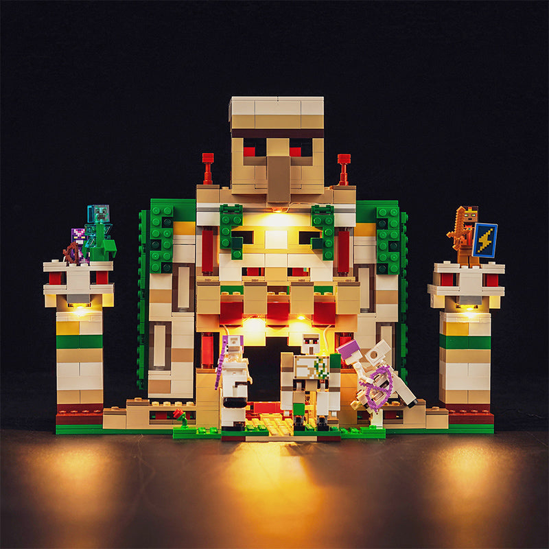BrickBling Lichtset für LEGO Die Eiserne Golem-Festung 21250