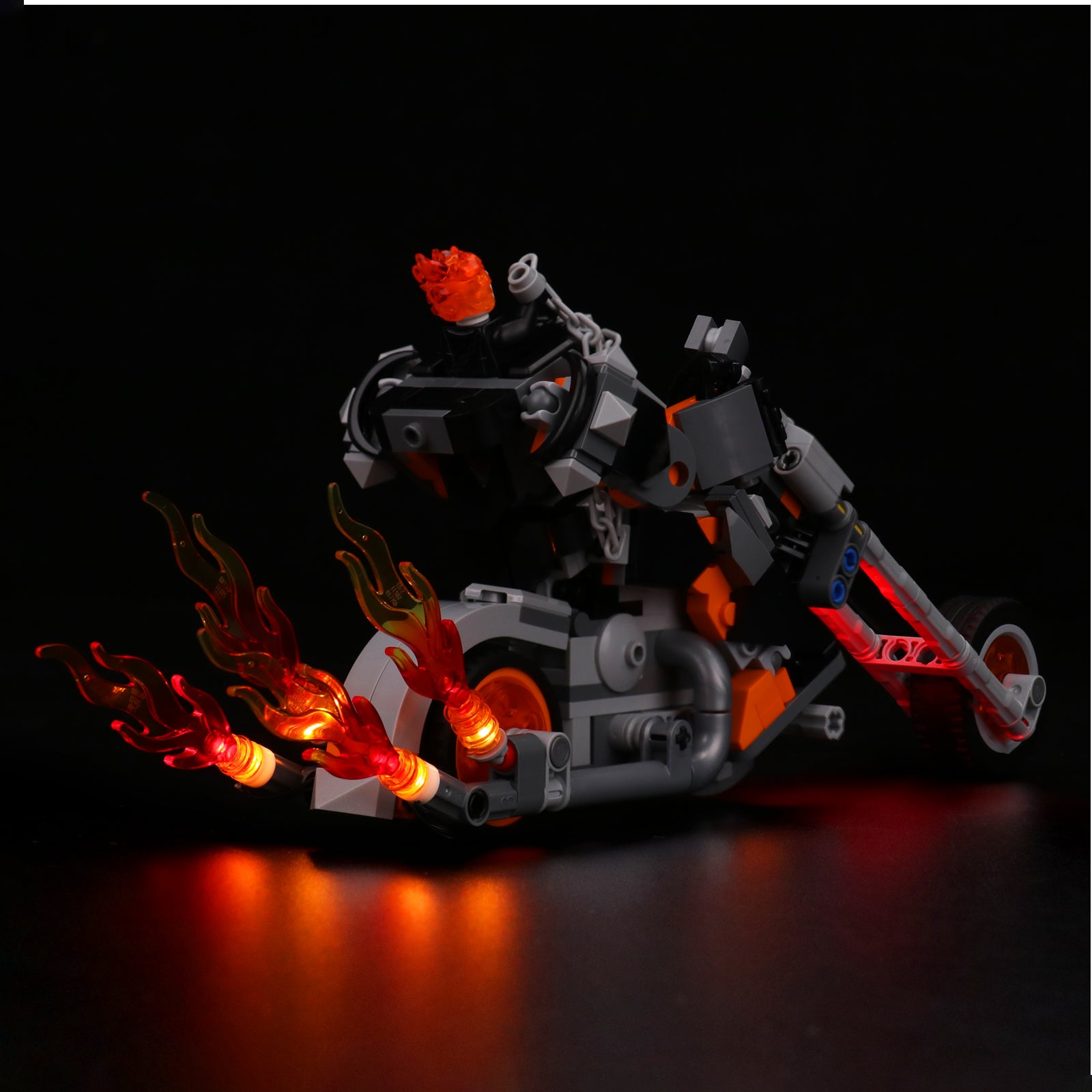 Kit d'éclairage BrickBling pour LEGO Ghost Rider Mech &amp; Bike 76245