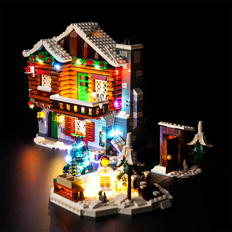 BrickBling Lichtset für LEGO Alpine Lodge Winter Village 10325