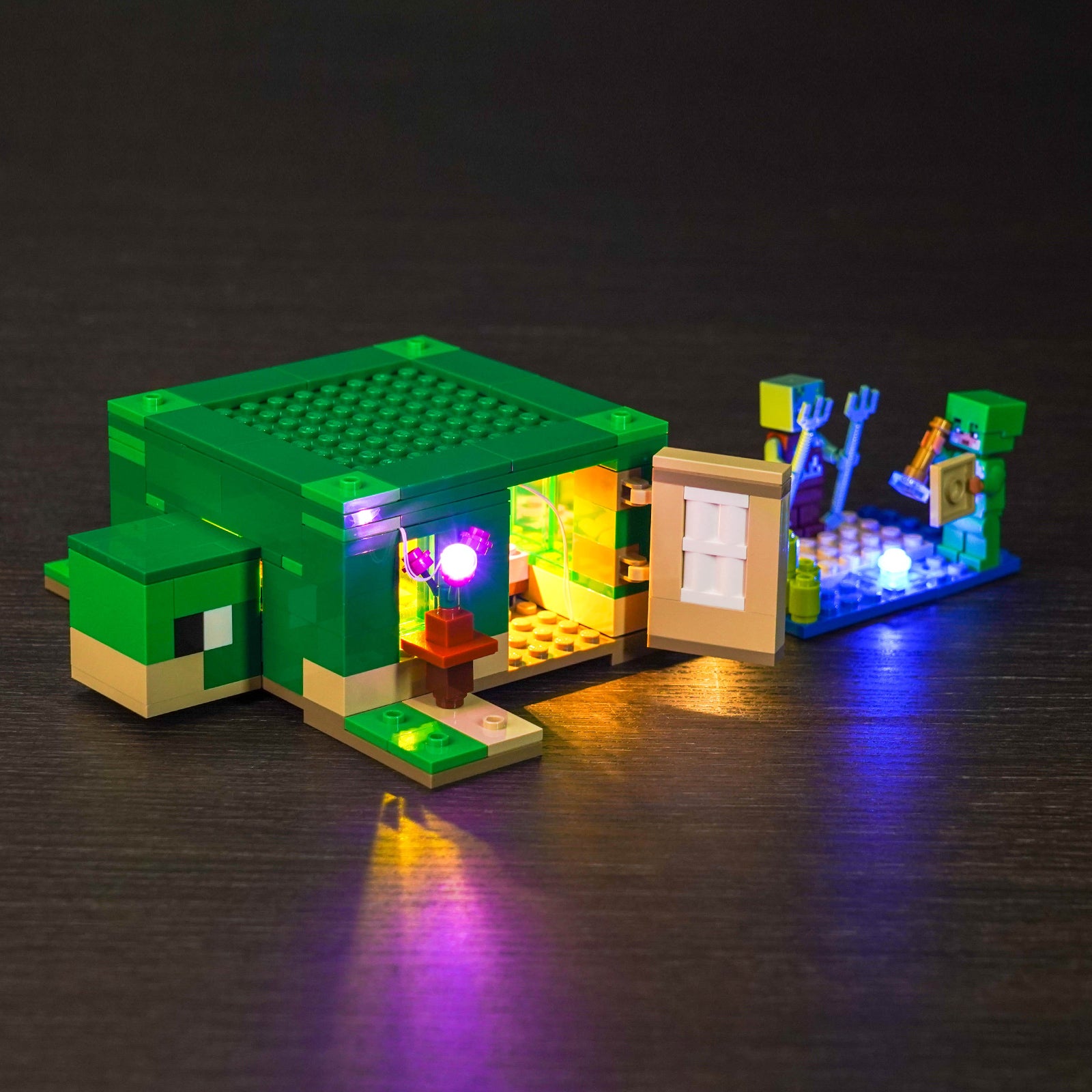 Kit d'éclairage BrickBling pour LEGO Minecraft La maison Turtle Beach 21254