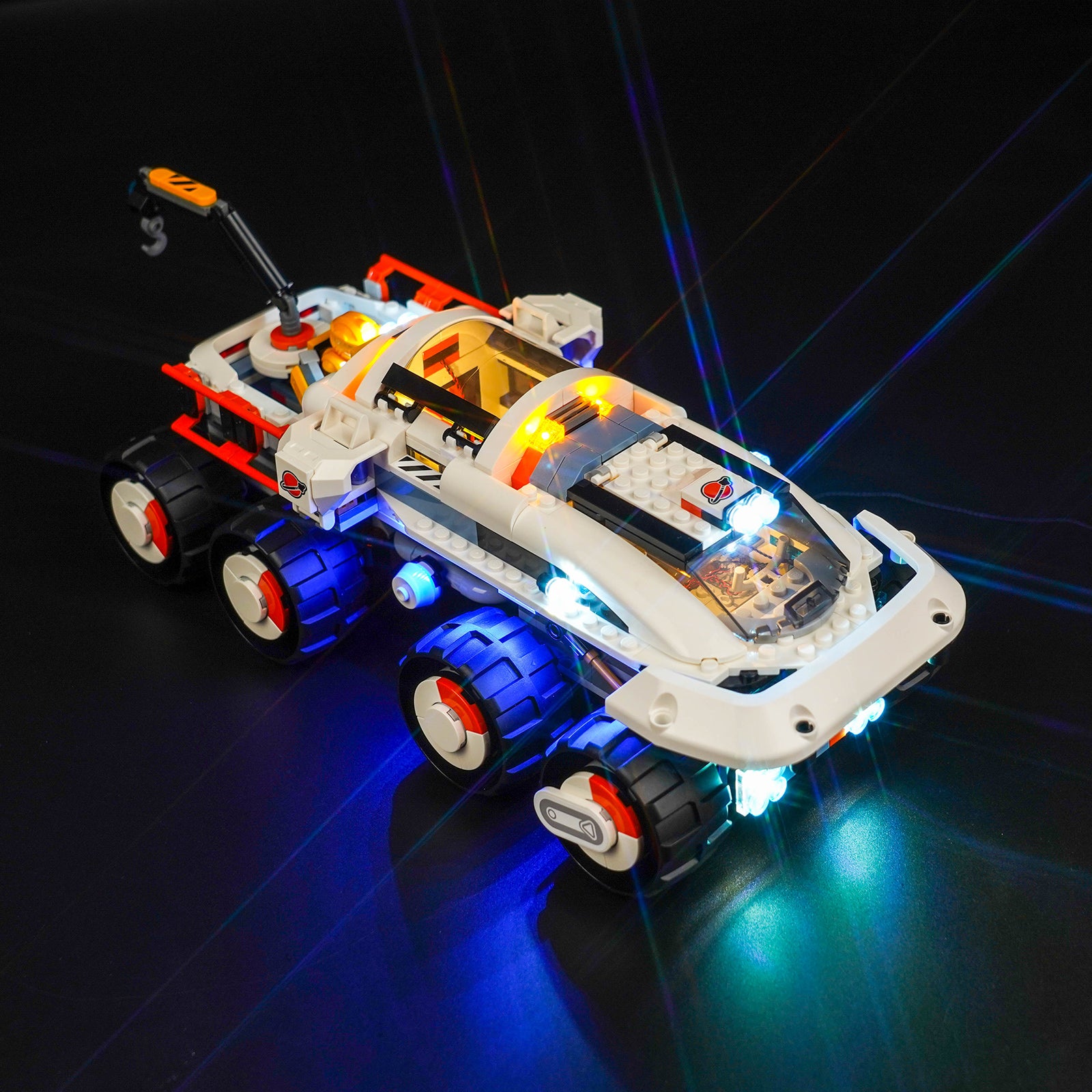 BrickBling Light Kit for LEGO City Command Rover and Crane Loader 60432