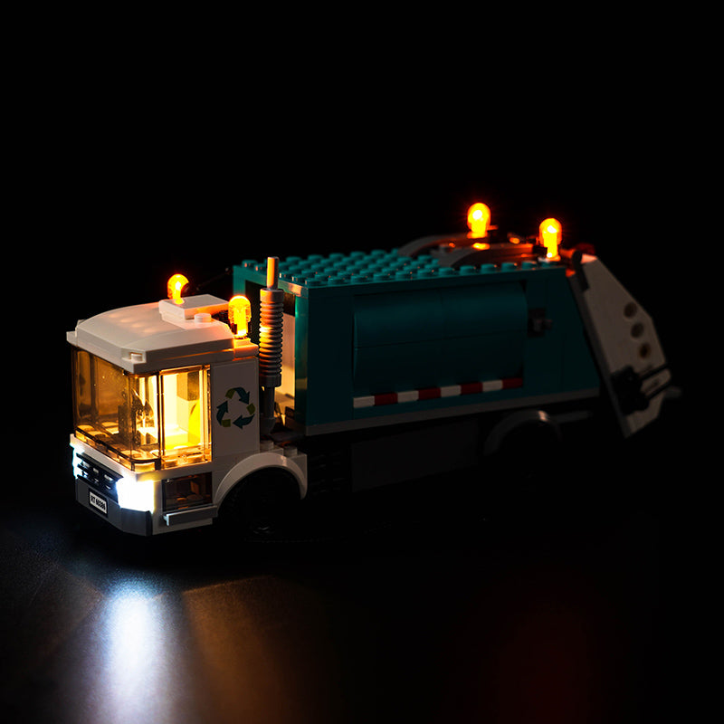 Kit d'éclairage BrickBling pour le camion de recyclage LEGO 60386
