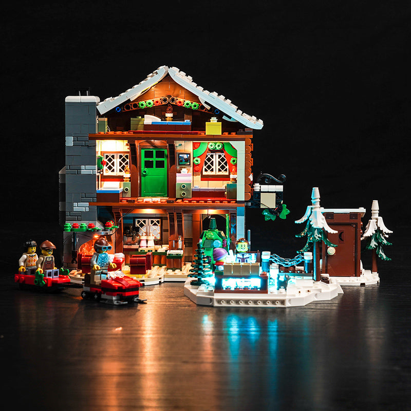 BrickBling Lichtset für LEGO Alpine Lodge Winter Village Set 10325