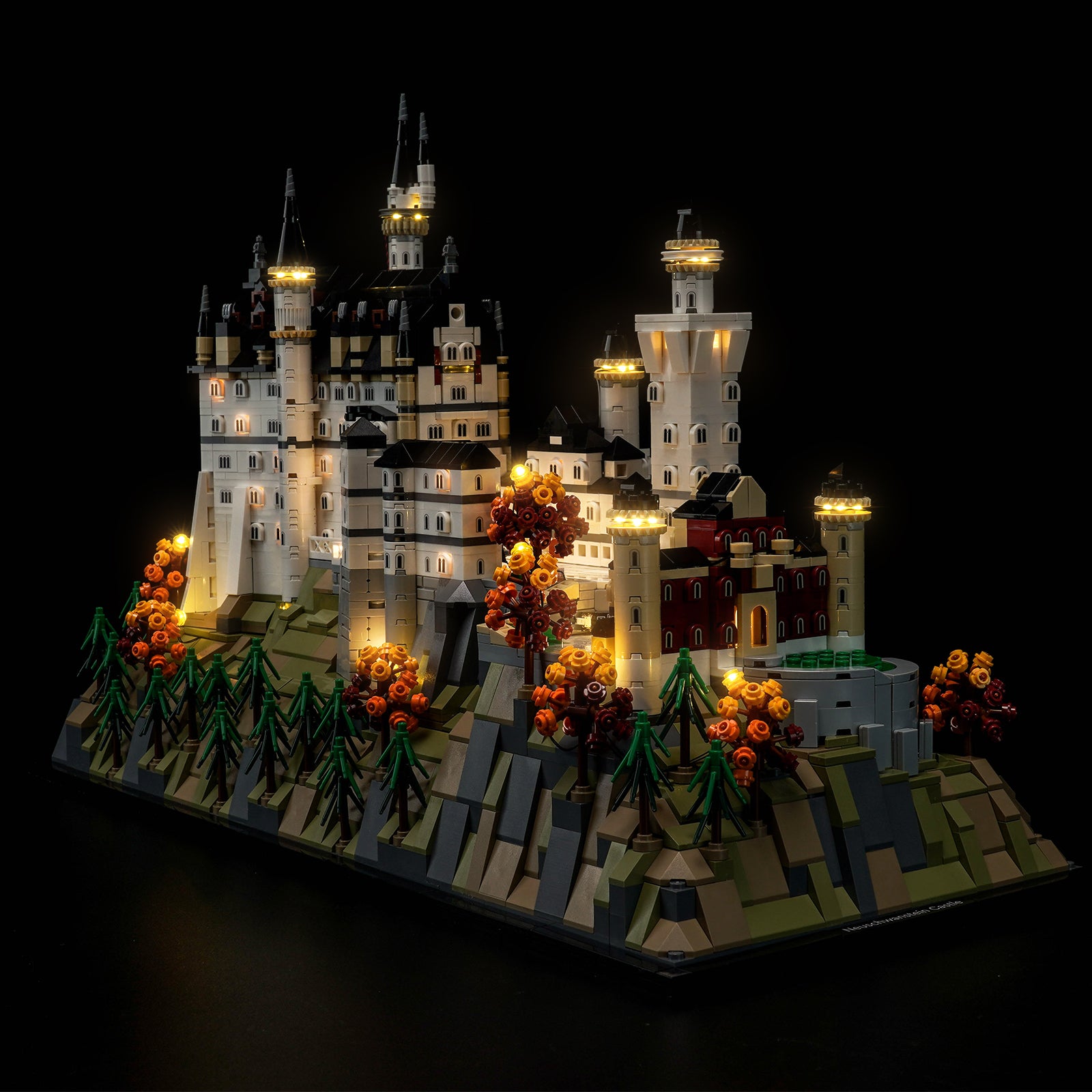 Kit d'éclairage BrickBling pour LEGO Architecture Château de Neuschwanstein 21063 Nouvelle version