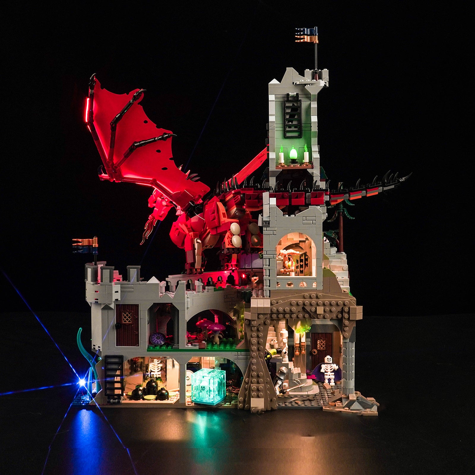 BrickBling Light Kit for LEGO Dungeons & Dragons: Red Dragon's Tale 21348