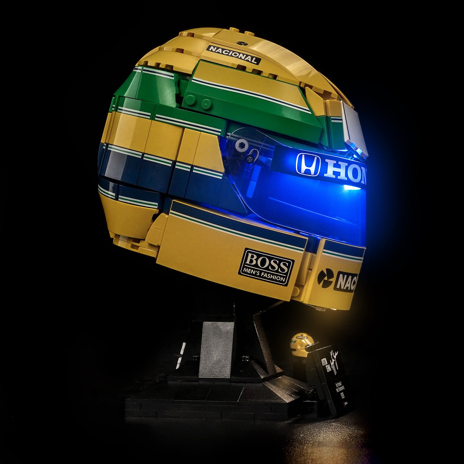 Kit d'éclairage BrickBling pour Casque LEGO Éditions Ayrton Senna 43024