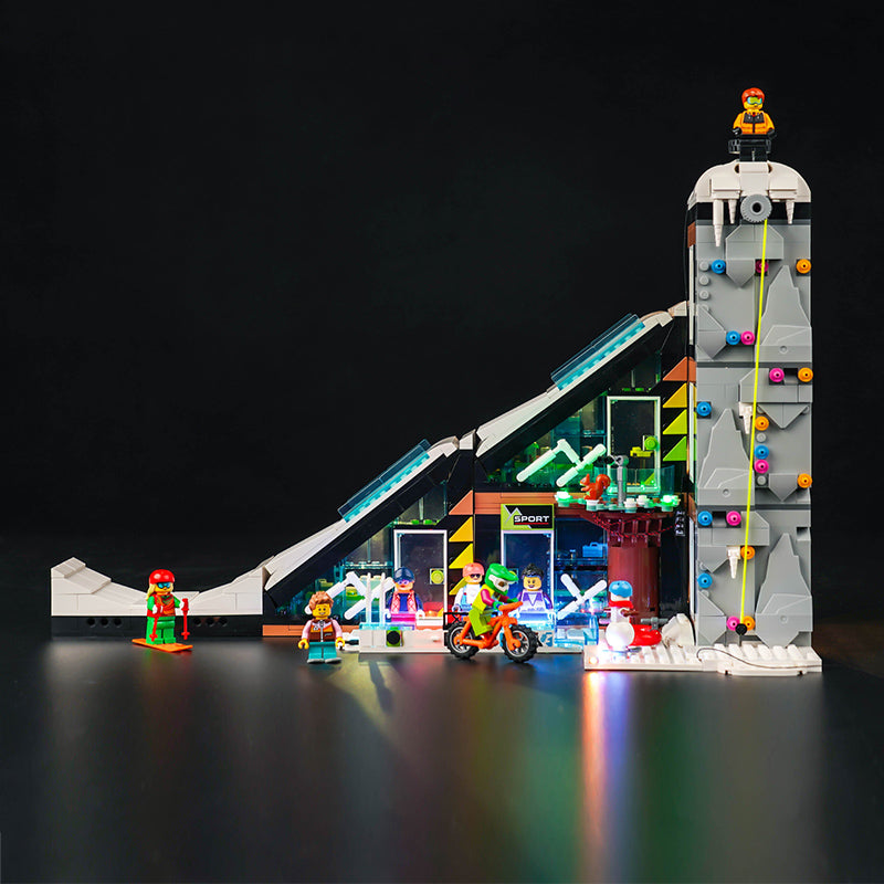 Kit d'éclairage BrickBling pour centre de ski et d'escalade LEGO 60366
