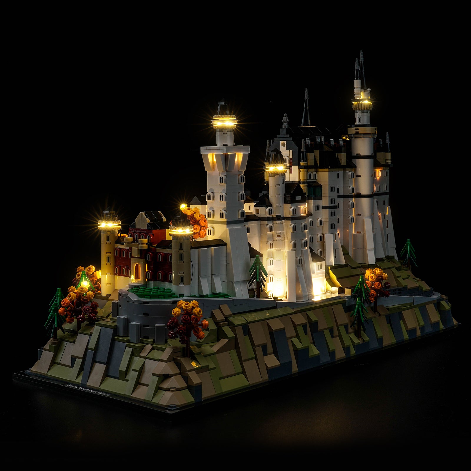 BrickBling Lichtset für LEGO Architecture Schloss Neuschwanstein 21063 Neue Version