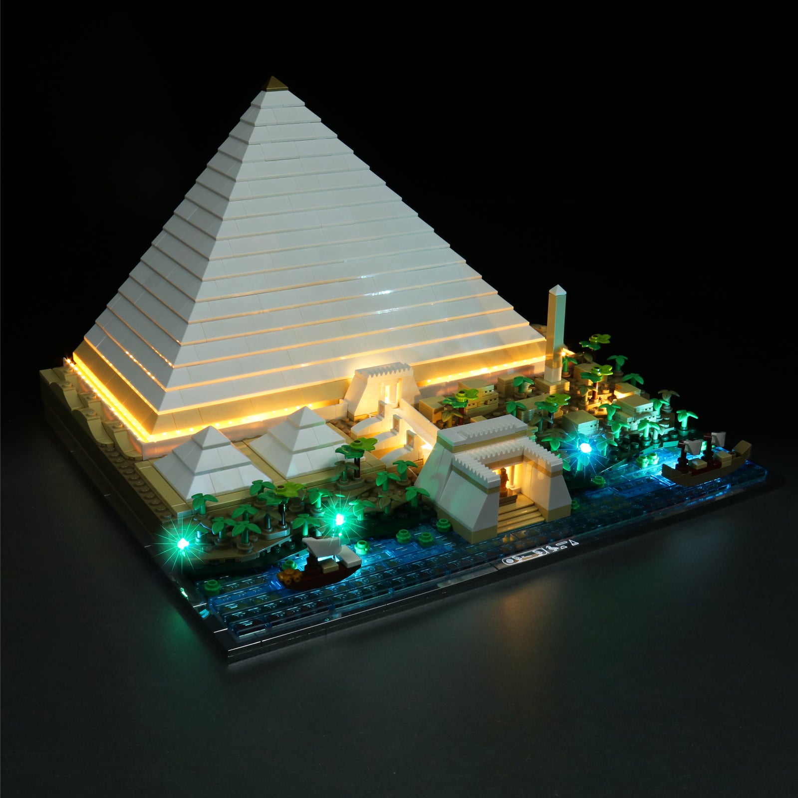 BrickBling Lichtset für LEGO Die Große Pyramide von Gizeh 21058