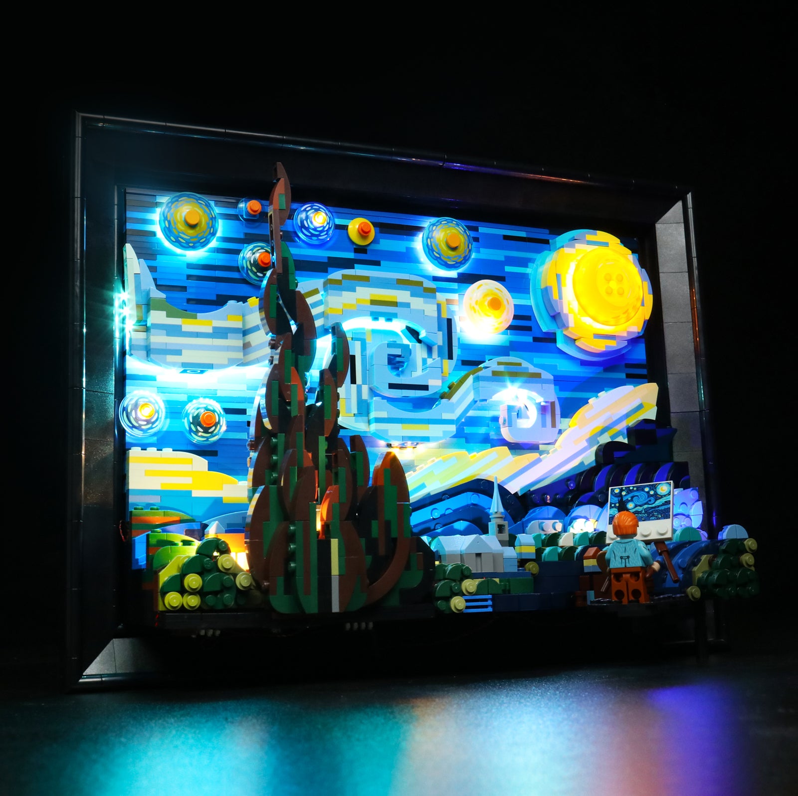 Kit d'éclairage BrickBling pour LEGO Vincent van Gogh - La nuit étoilée 21333 