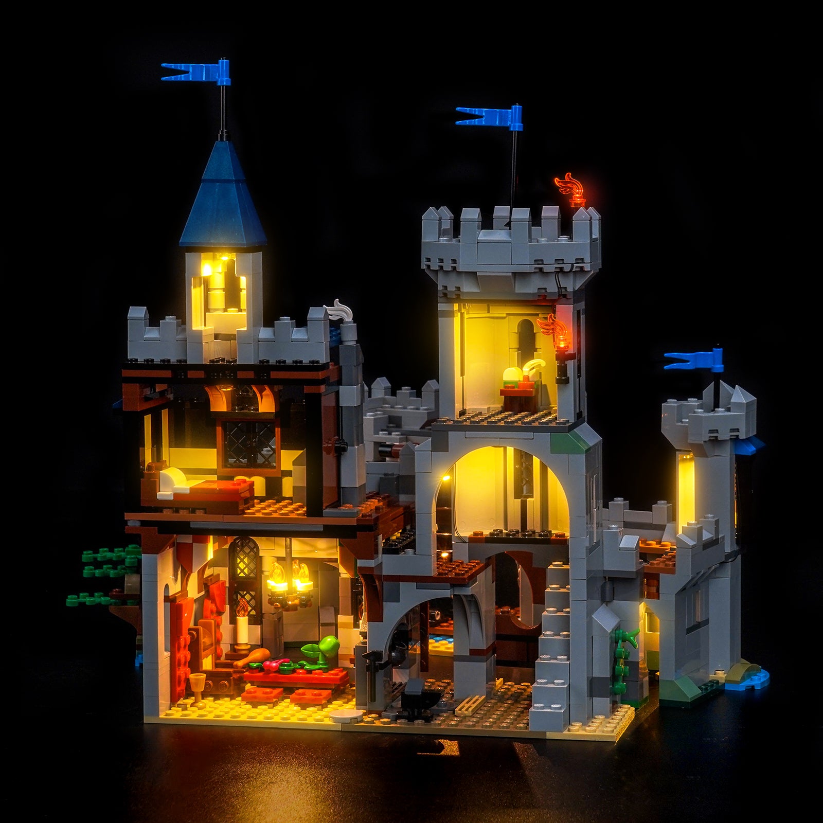 BrickBling Light Kit for LEGO Creator 3-in-1 Medieval Horse Knight Castle 31168