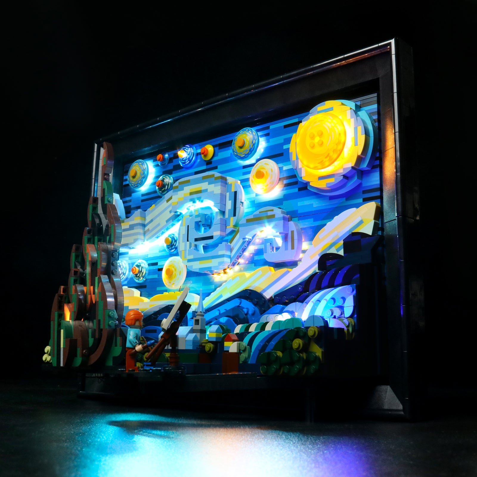 BrickBling Lichtset für LEGO Vincent van Gogh – Die Sternennacht 21333 