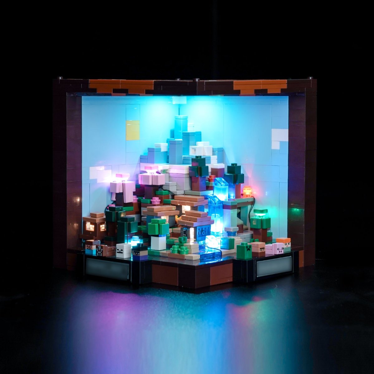 BrickBling Lichtset für LEGO Minecraft The Crafting Table 21265