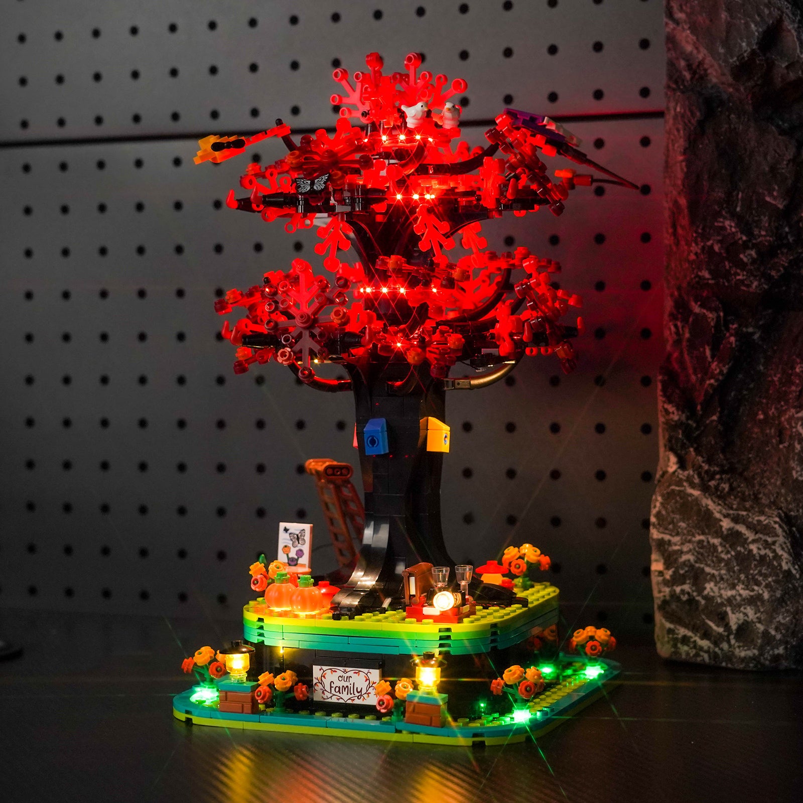 Kit d'éclairage BrickBling pour l'arbre généalogique LEGO Ideas 21346