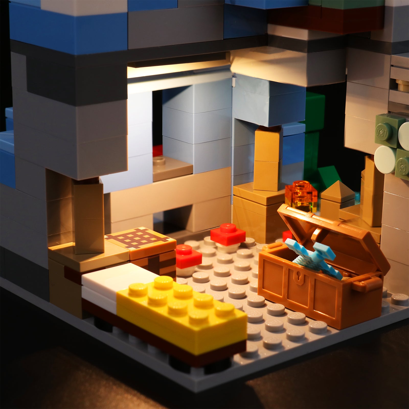 Kit d'éclairage BrickBling pour LEGO Les pics gelés 21243