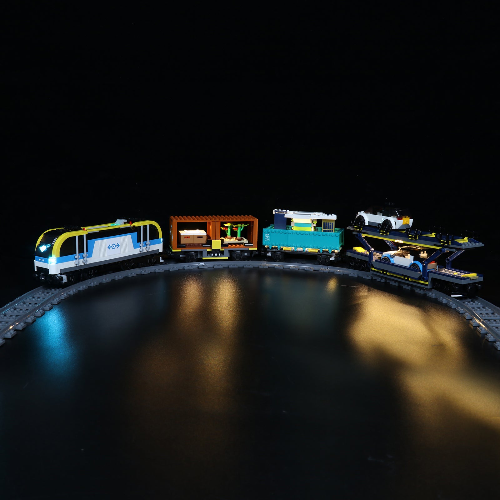 BrickBling Lichtset für LEGO City Güterzug 60336