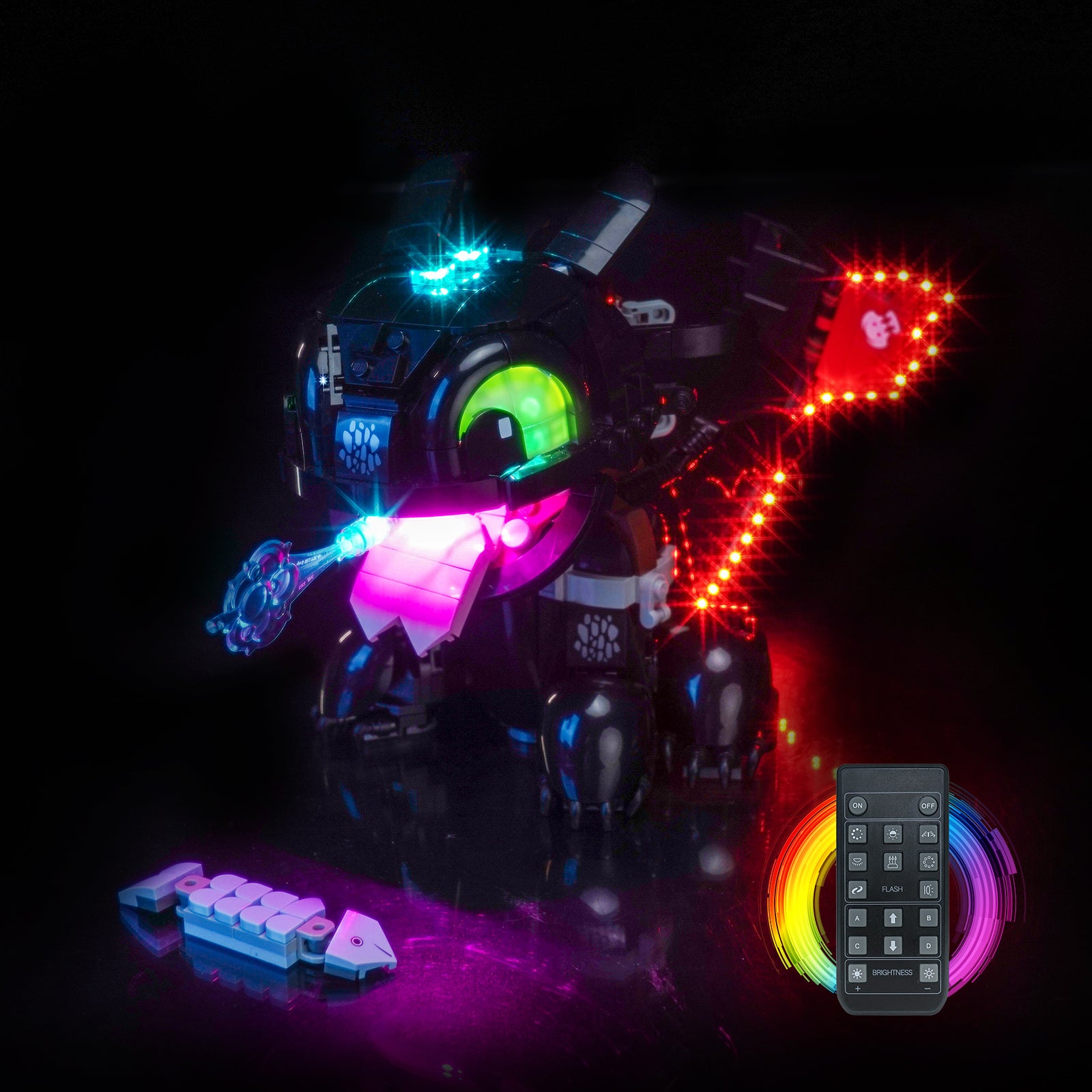 BrickBling Light Kit for LEGO Icons How to Train Your Dragon: Toothless 10375