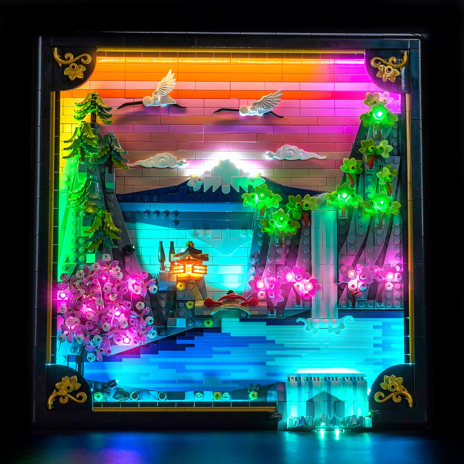 LED Light Kit for LEGO Art Japanese Cherry Blossom Landscape 31218