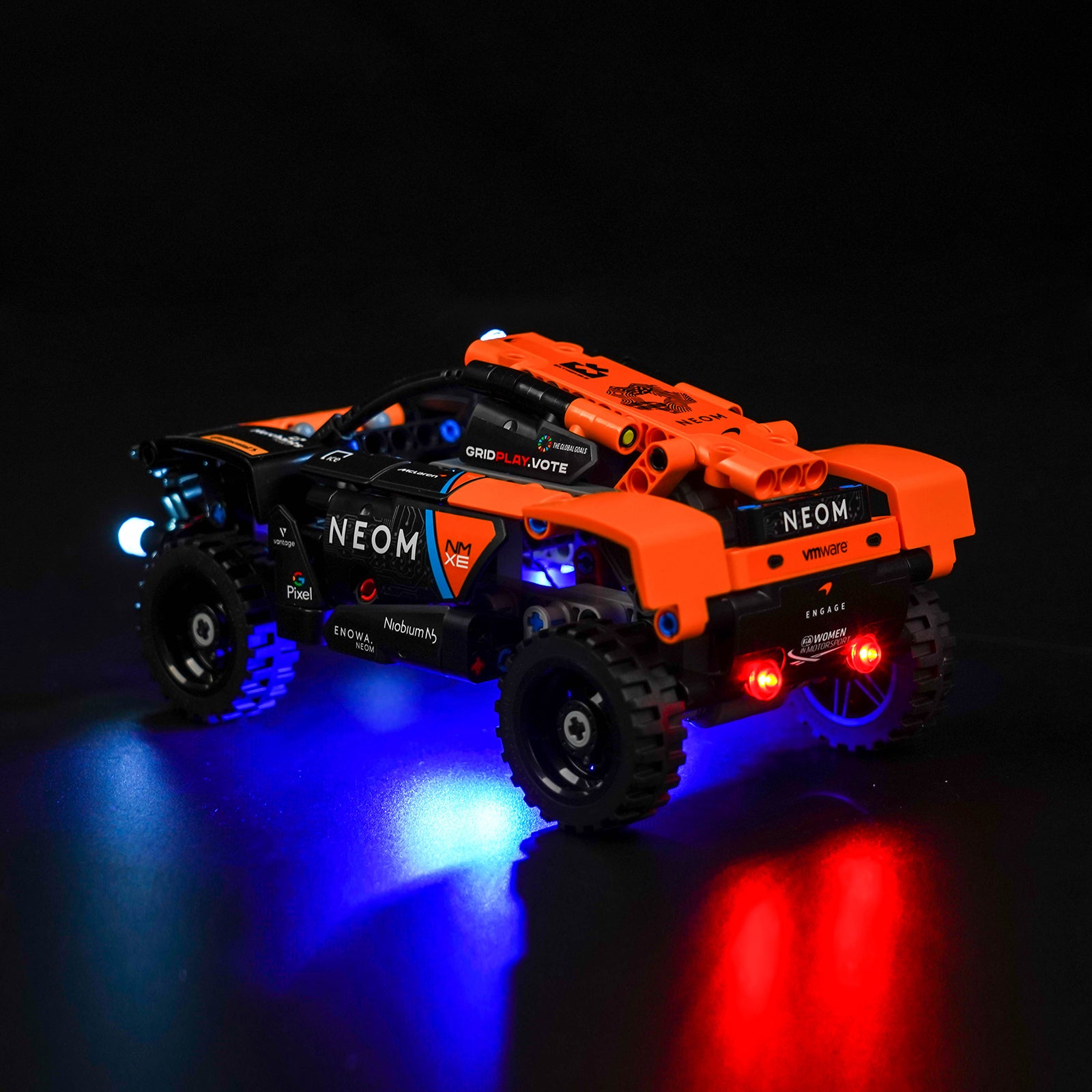Kit d'éclairage BrickBling pour voiture de course LEGO NEOM McLaren Extreme E 42166