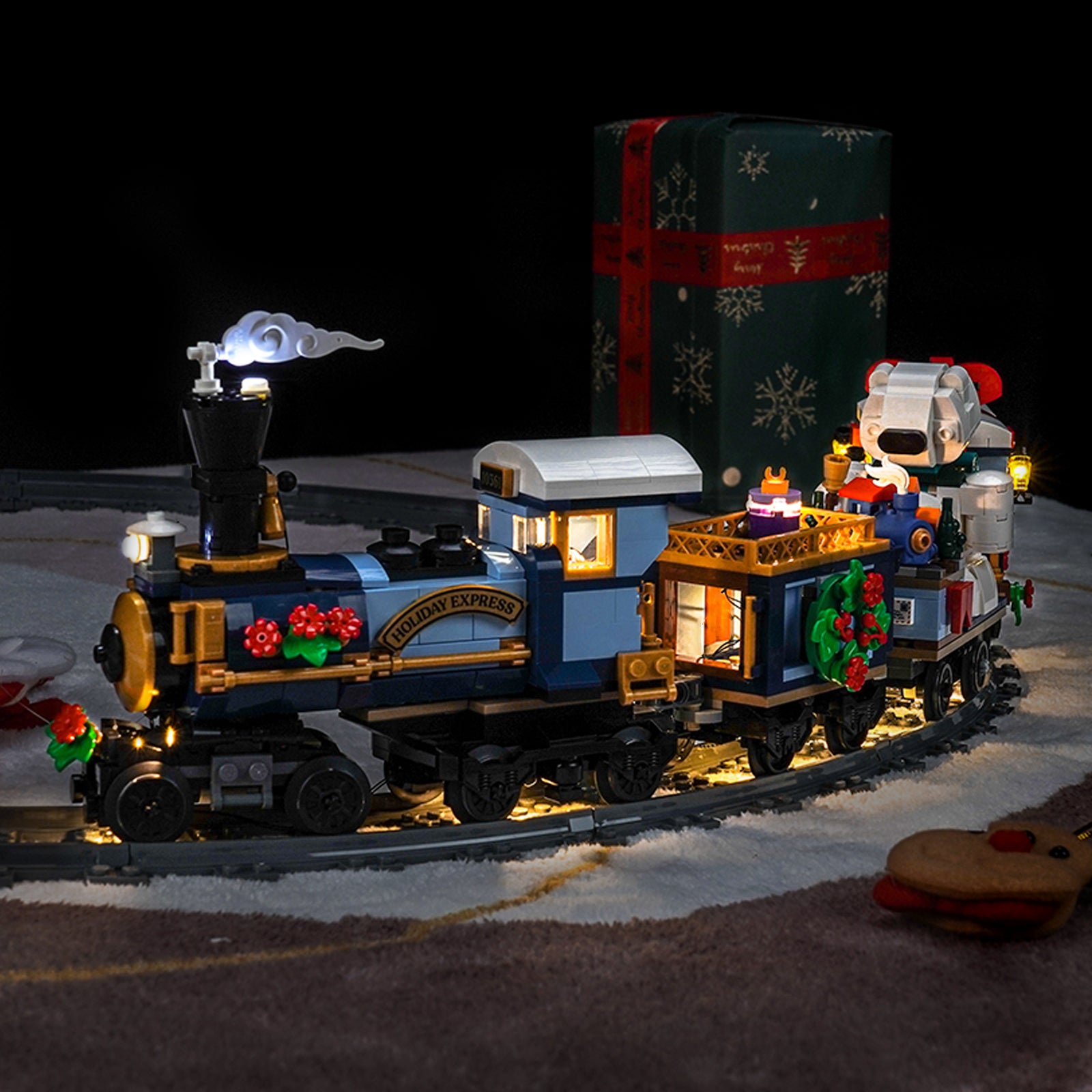 Kit d'éclairage BrickBling pour LEGO Icons Holiday Express Train 10361