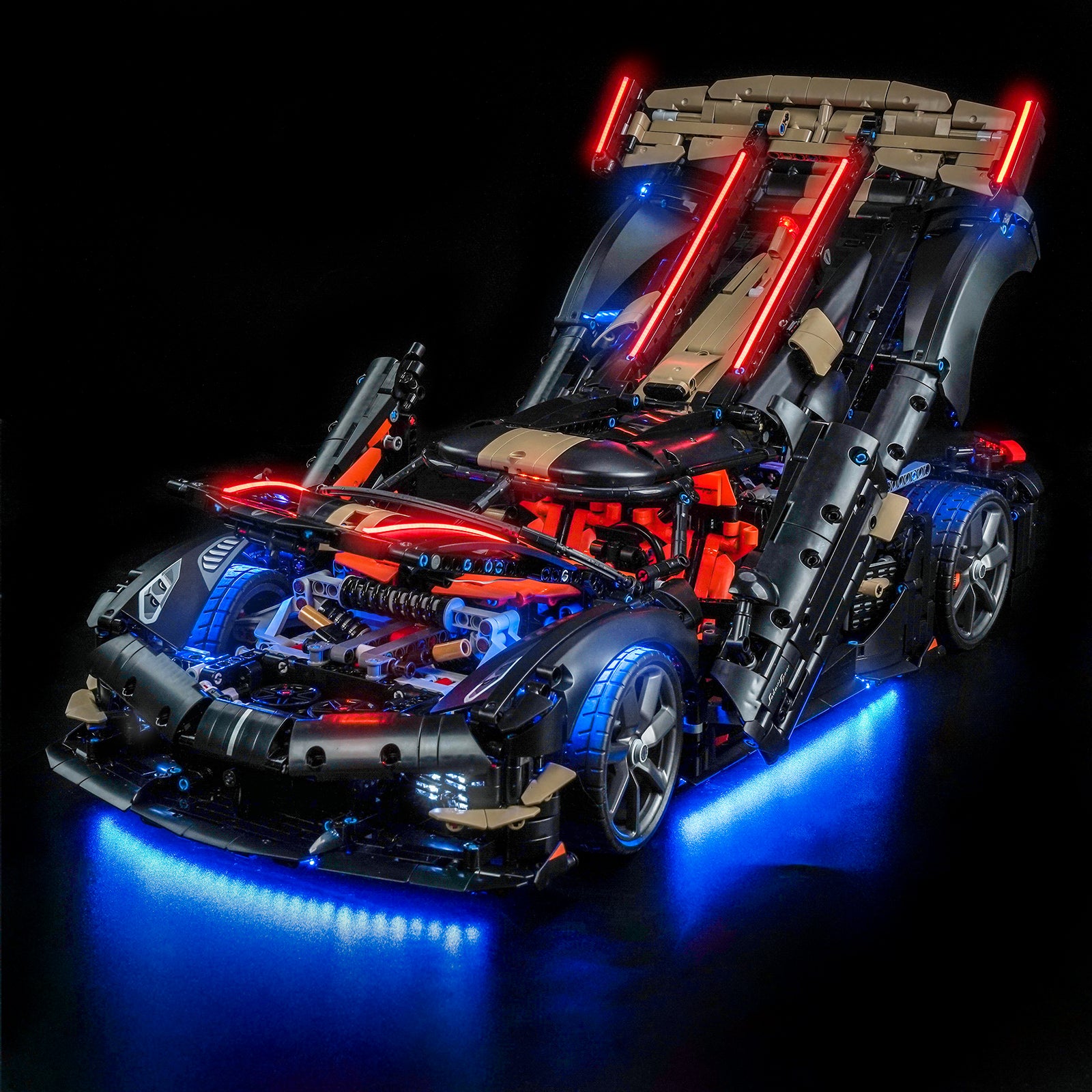 BrickBling Light Kit for LEGO Technic Koenigsegg Sadair's Spear Megacar 42232